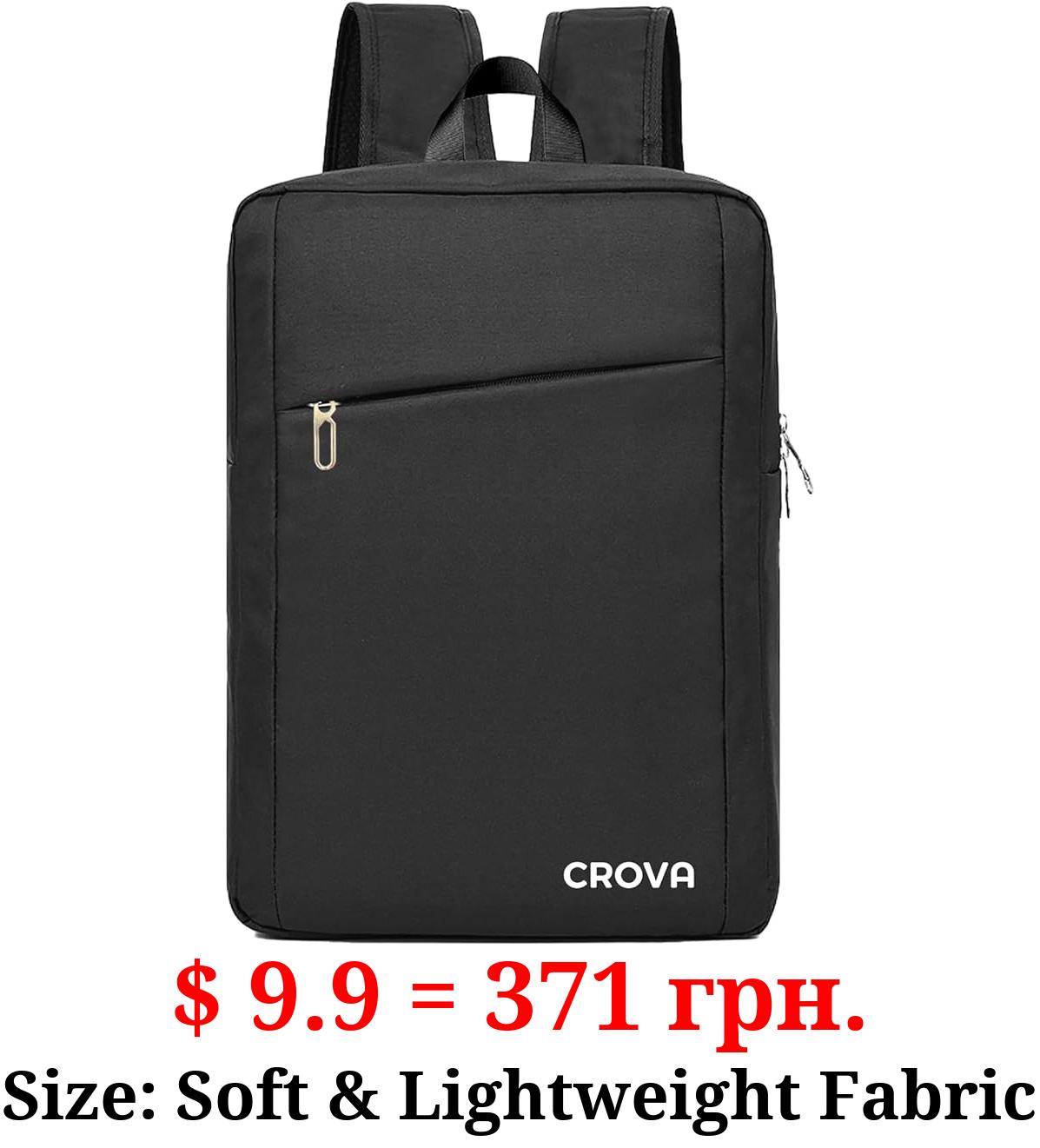 CROVA Laptop Backpack Laptops Travel Business Computer Bag Men Women Fits 15.6 Inch