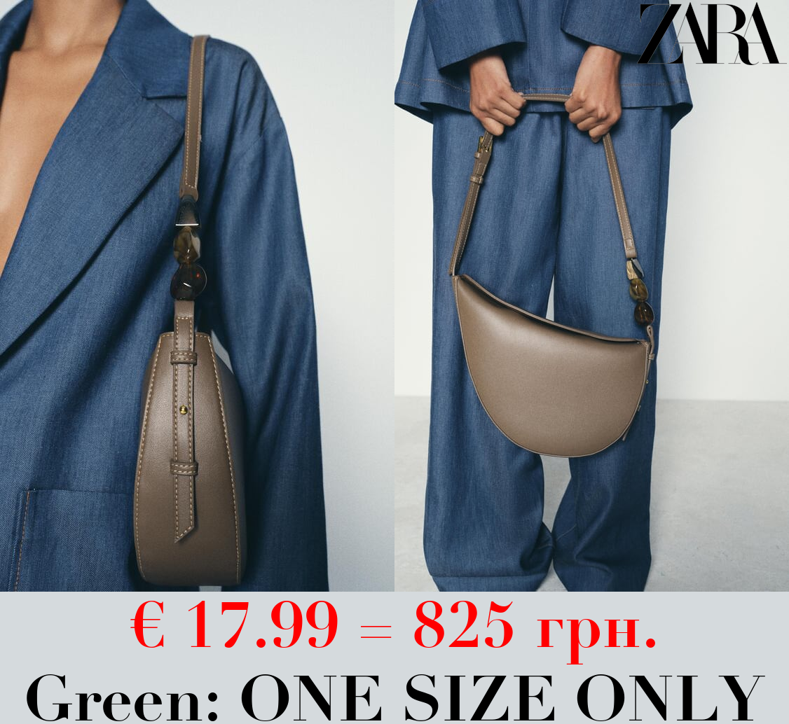 ASYMMETRIC CROSSBODY BAG WITH RHINESTONES