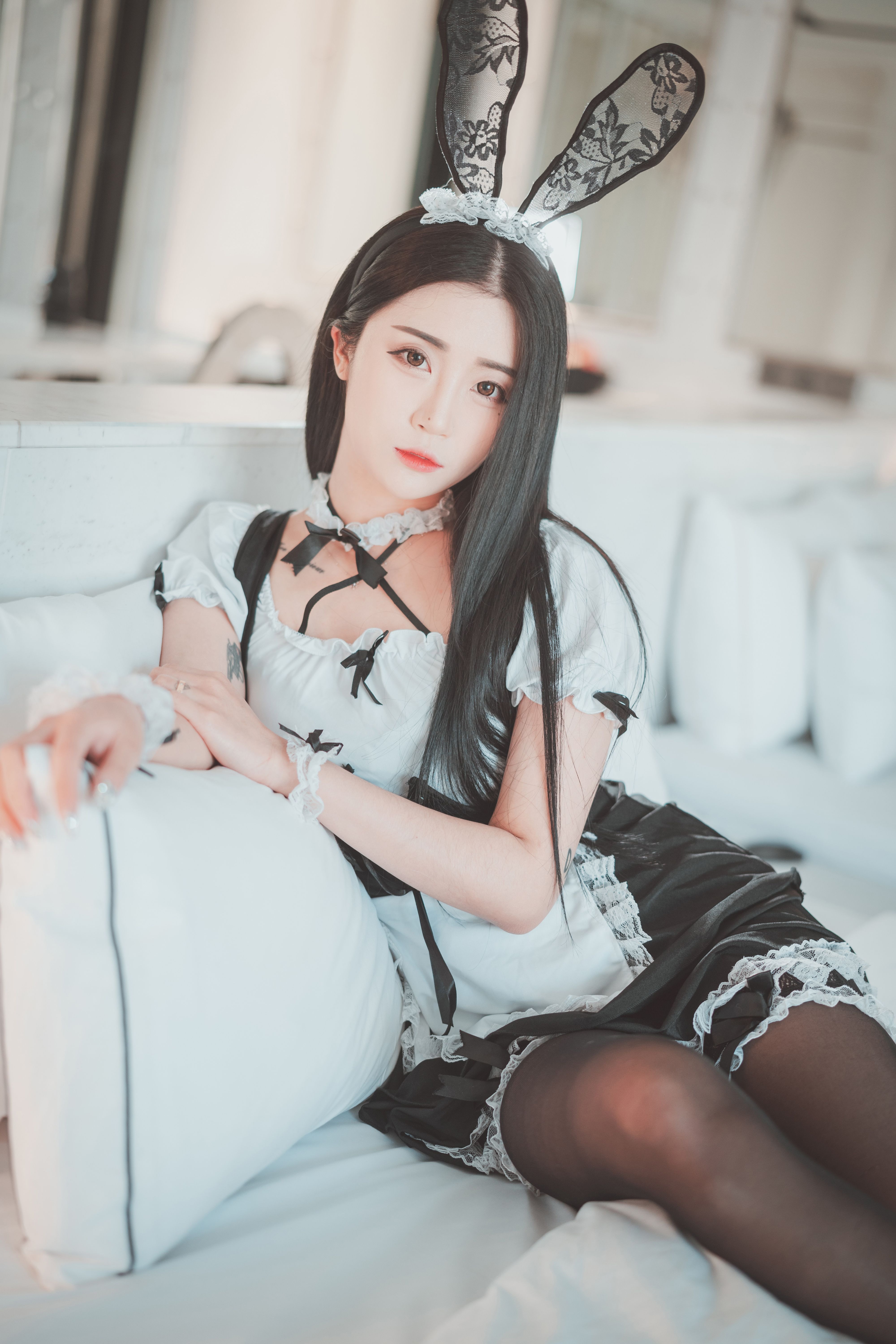 Bomi - Bomistry 黑丝兔兔女仆&小恶魔 45P 6
