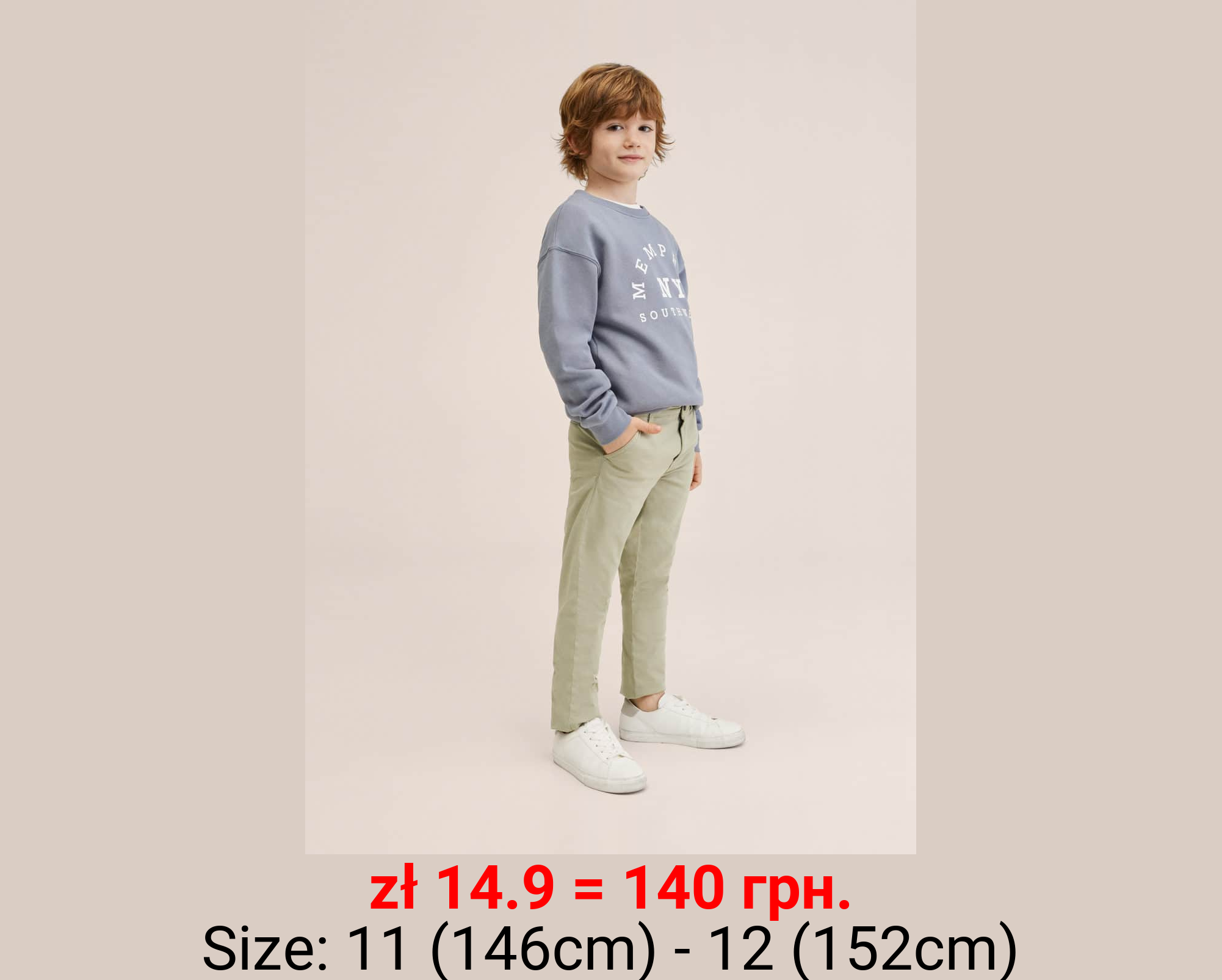 Pantalón chino algodón