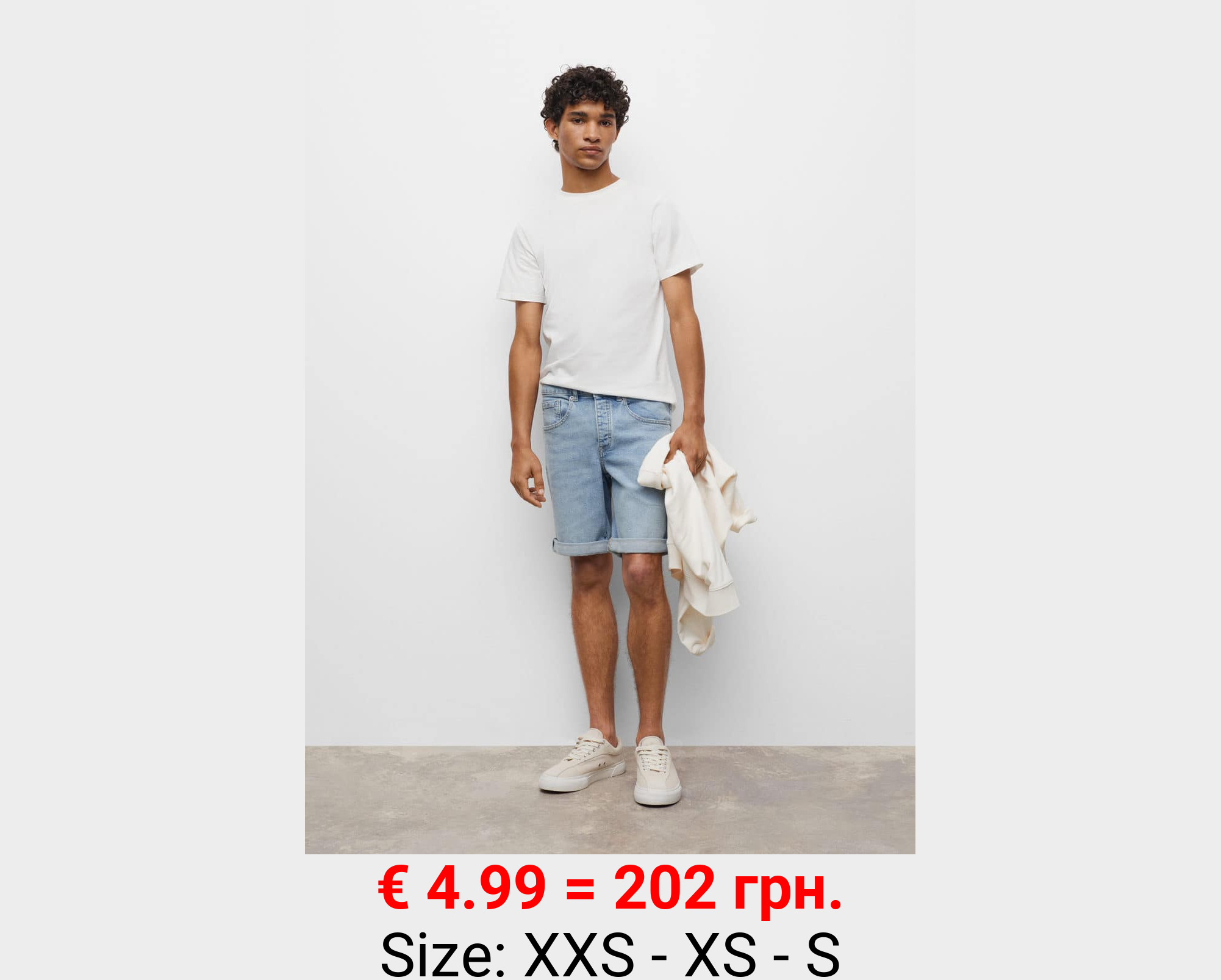 Bermudas denim algodón