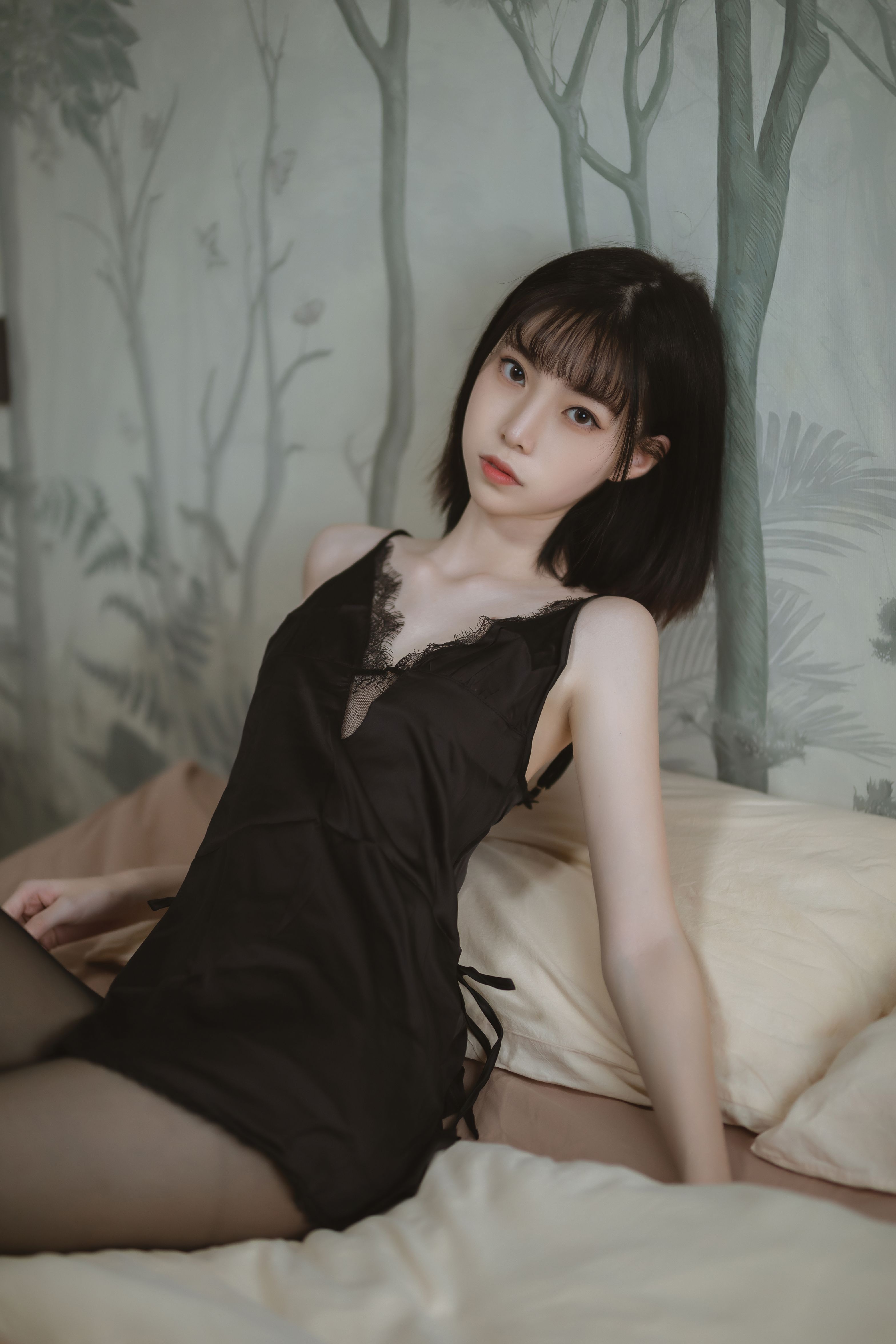 许岚LAN - 黑色蕾丝睡衣 [40P-585MB] 31