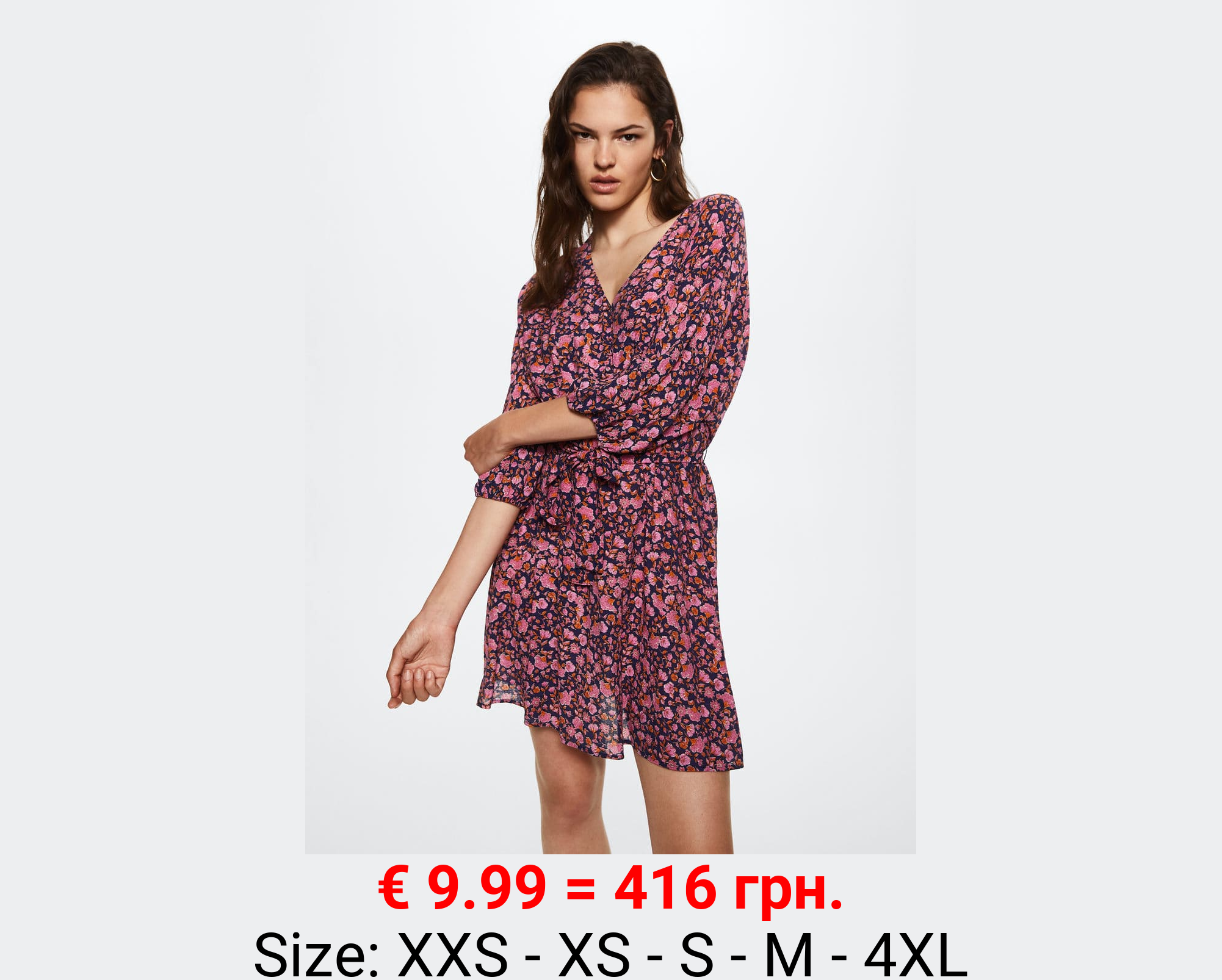 Vestido corto cinturón