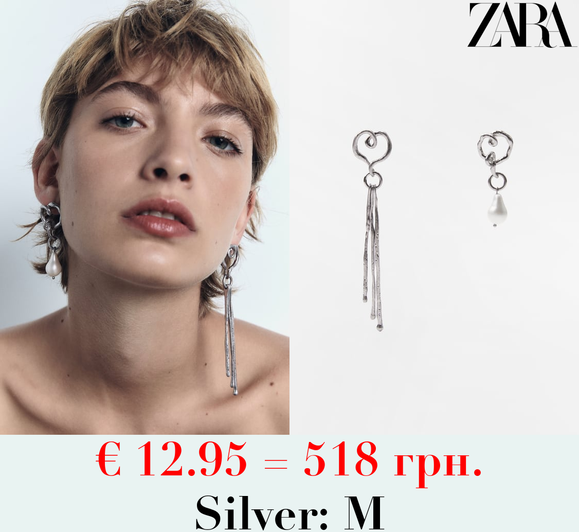 ASYMMETRIC HEART EARRINGS