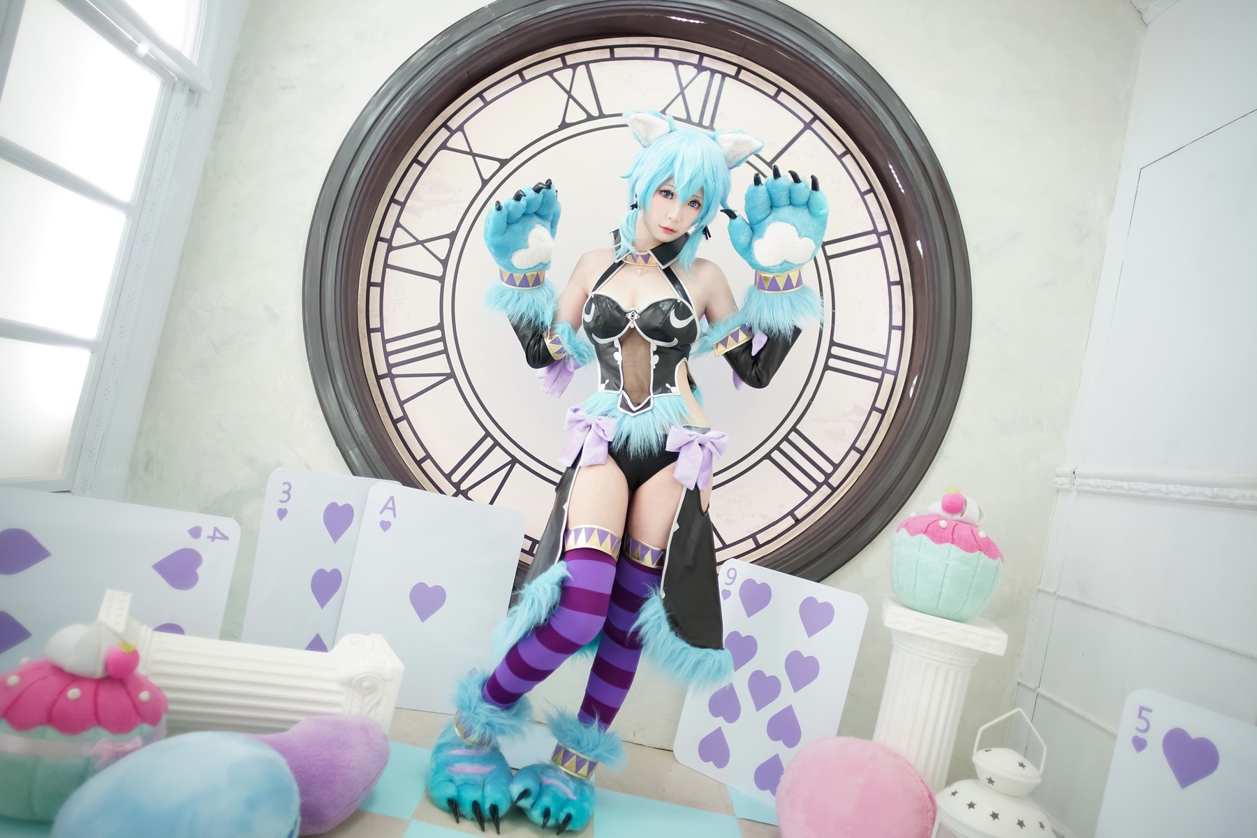Cosplay ElyEE子 诗乃扑克猫 23