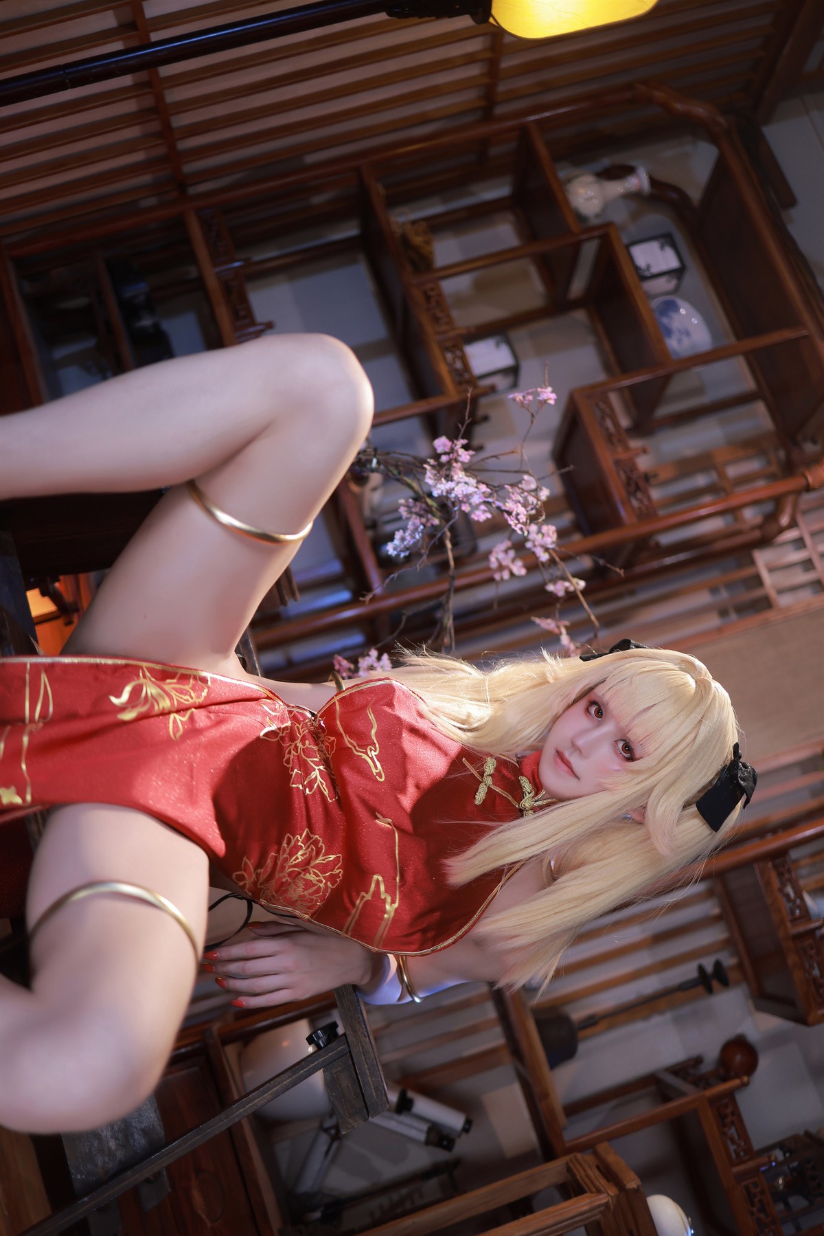 Cosplay 桜满三时 萌姬联合 旗袍 2