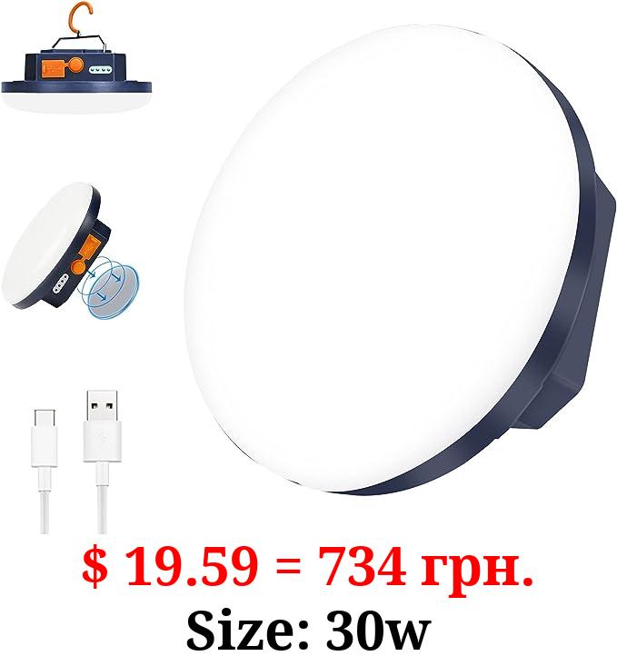 IODOO 10000mAh 4000LM Flashlight Portable LED Camping Lantern Rechargeable Light 30W with Magnet, Power Bank , IPX4 Waterproof Tent Light Power Failure Emergency Survival Kits for Snowstorm