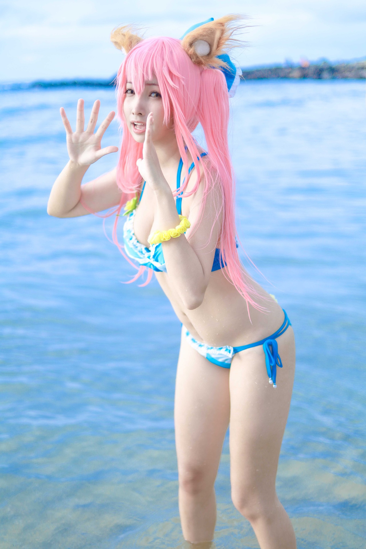 [毛毛喵 momocat] Tamamo no Mae Ver.Swimsuit 24