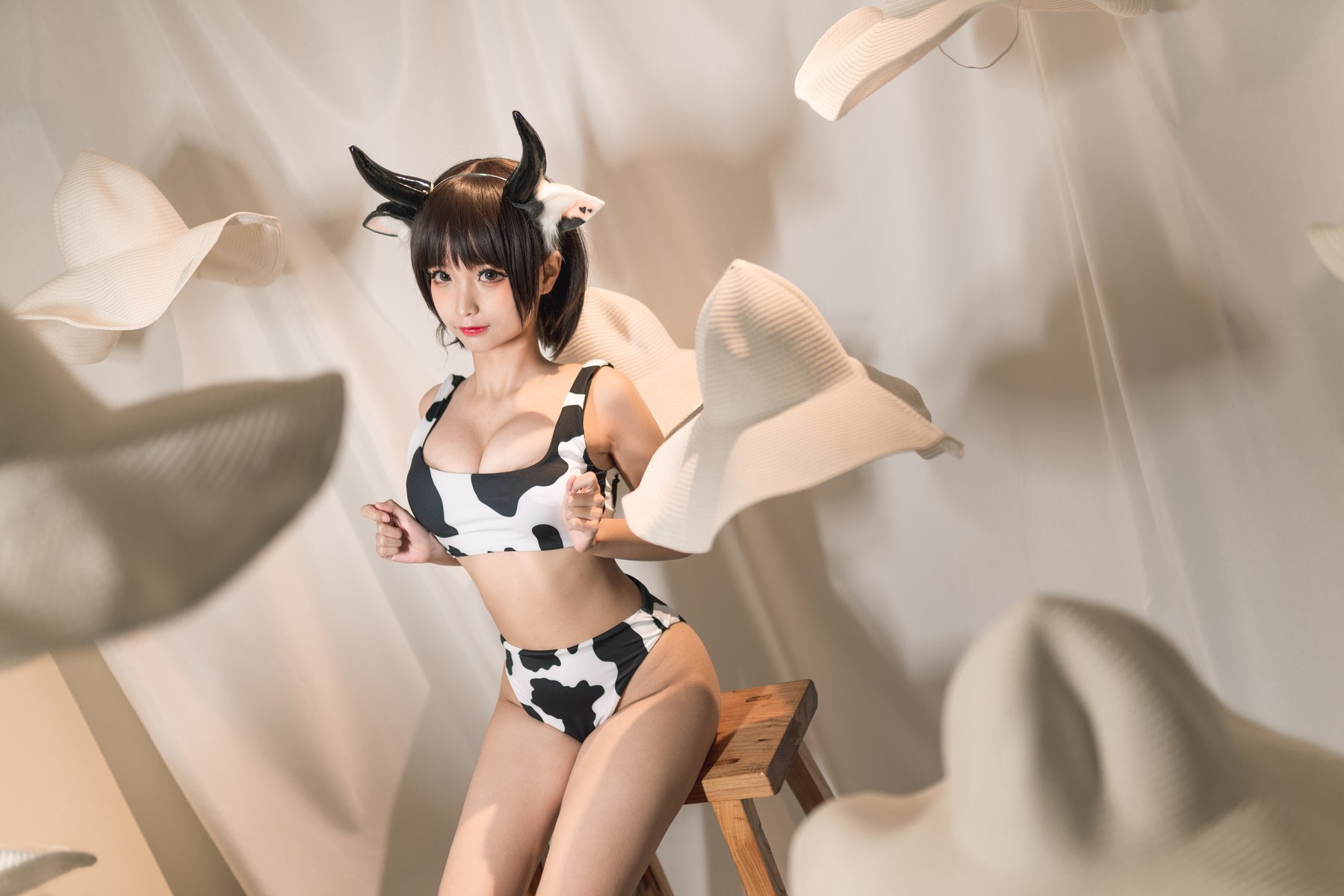 Cosplay 蠢沫沫 Chunmomo 花花牛 34