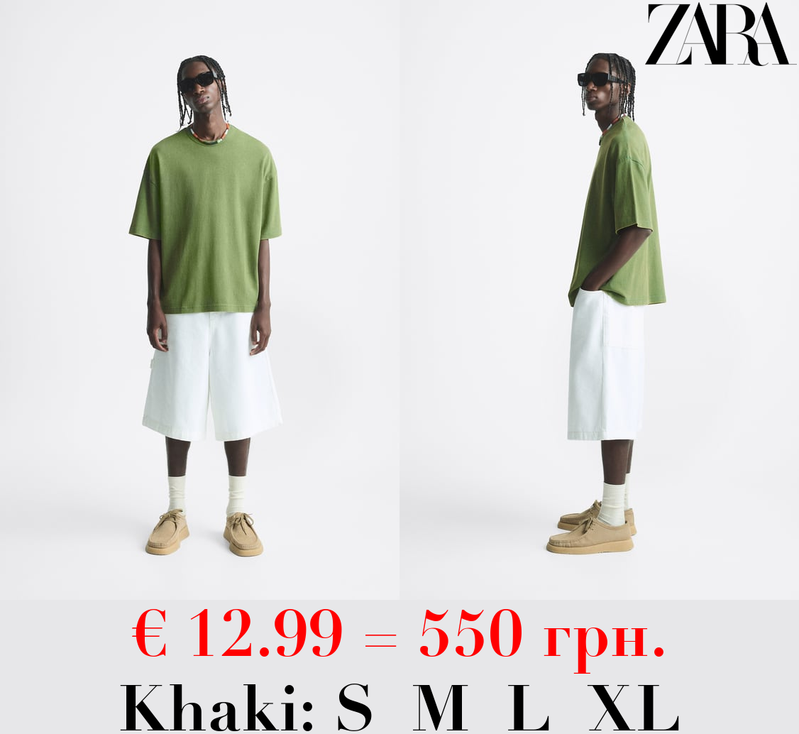 ACID WASH PRINT T-SHIRT