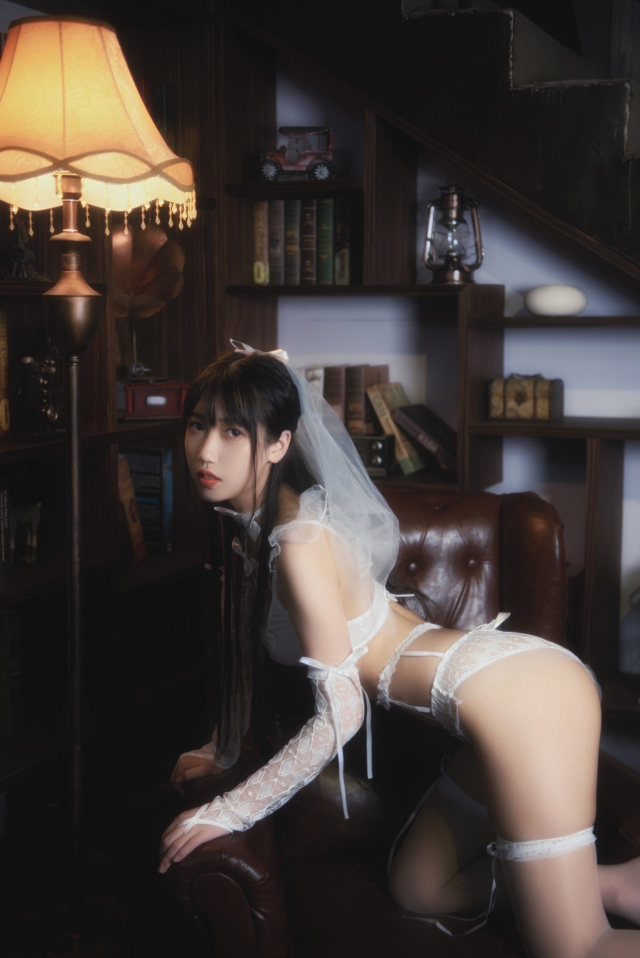 [不呆猫] 白色情趣婚纱 7