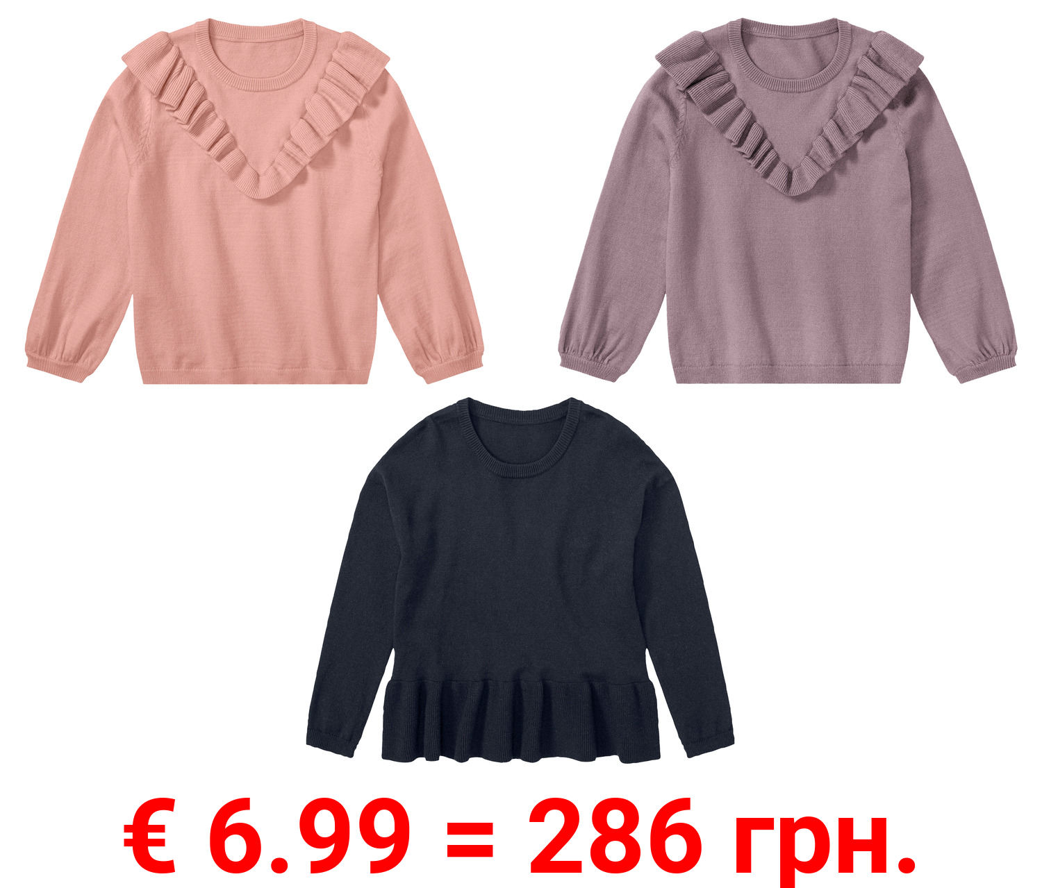 lupilu® Kleinkinder Mädchen Strickpullover mit Viskose
