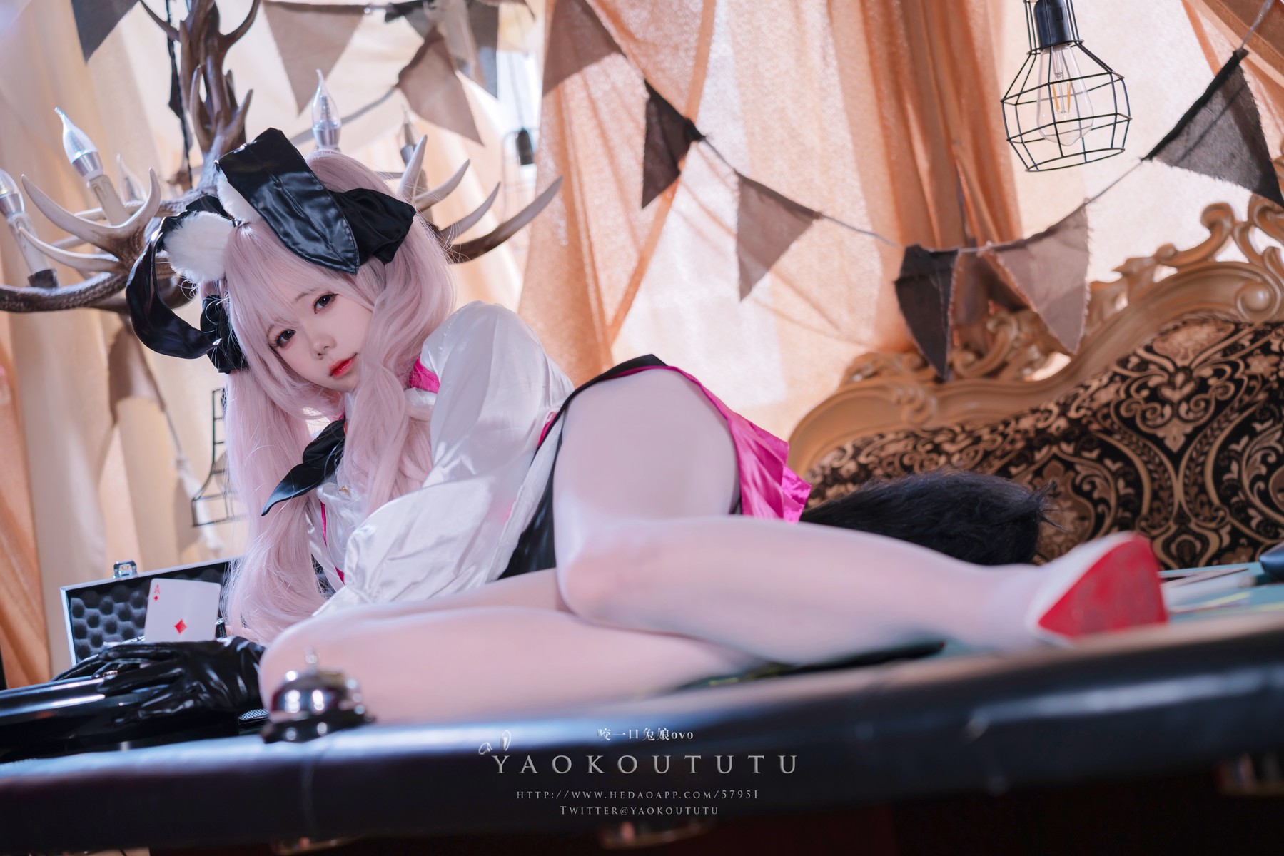 Cosplay 黏黏团子兔 六月订阅『高扬斯卡娅兔女郎』小剧场 13