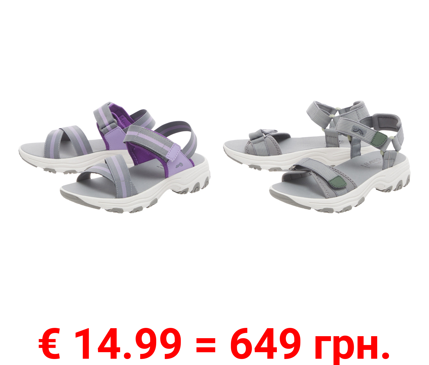 CRIVIT Damen Trekking-Sandalen, robust und leicht
