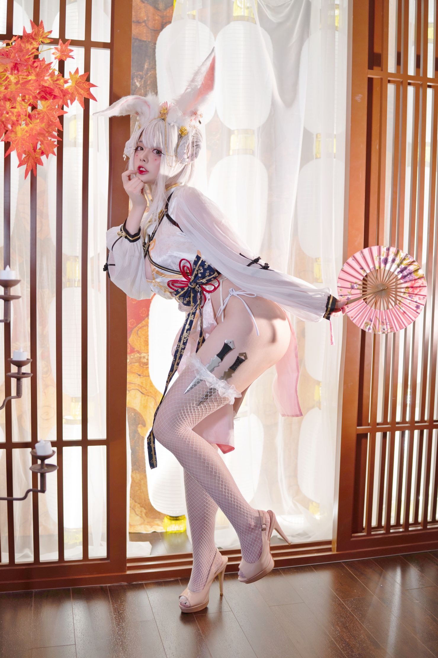 NinJA阿寨寨 - NO.05 肉肉大白兔 [55P1V-210MB] 2