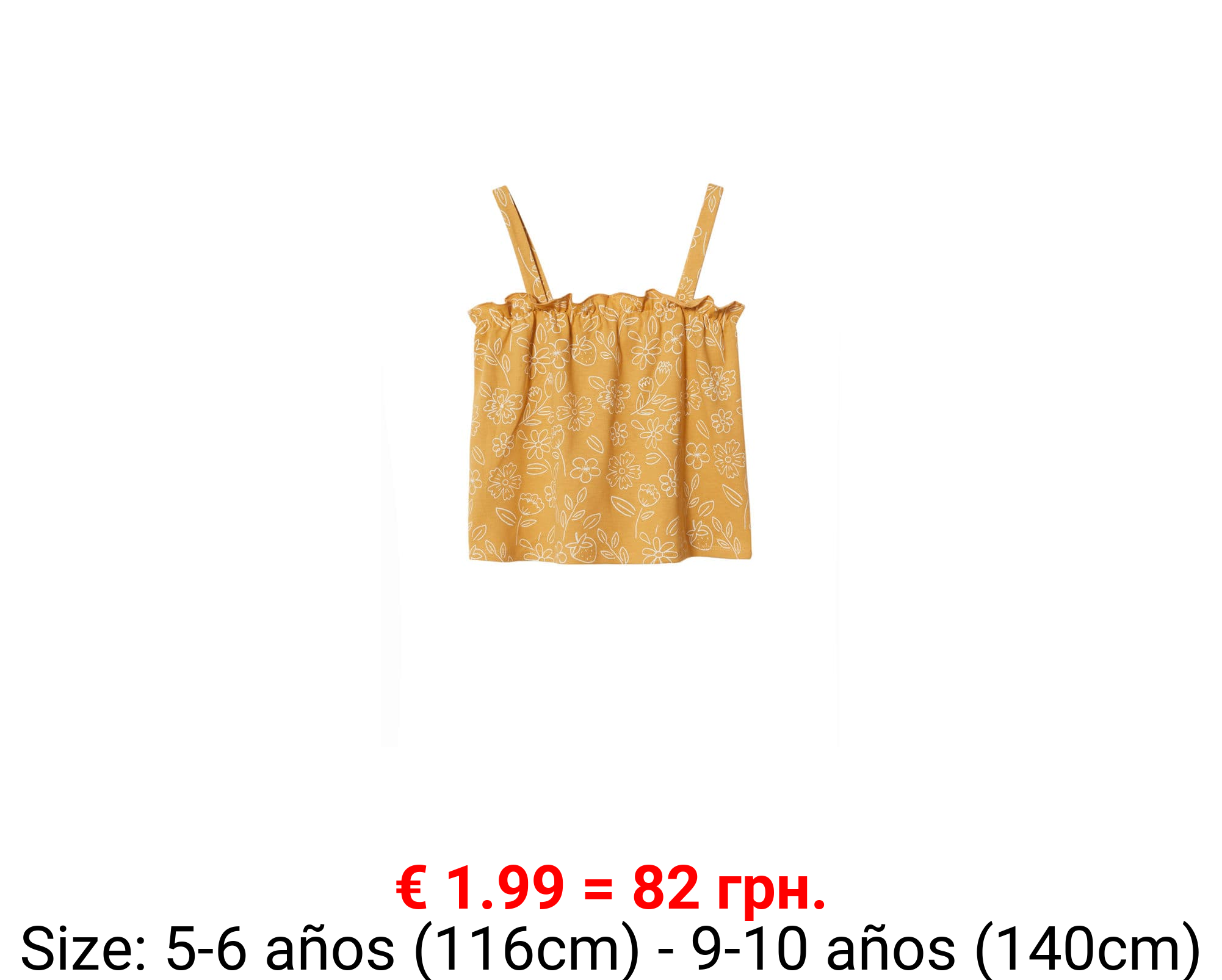 Top algodón volante