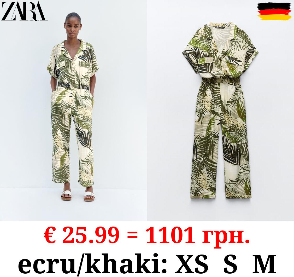 TROPICAL PRINT JUMPSUIT