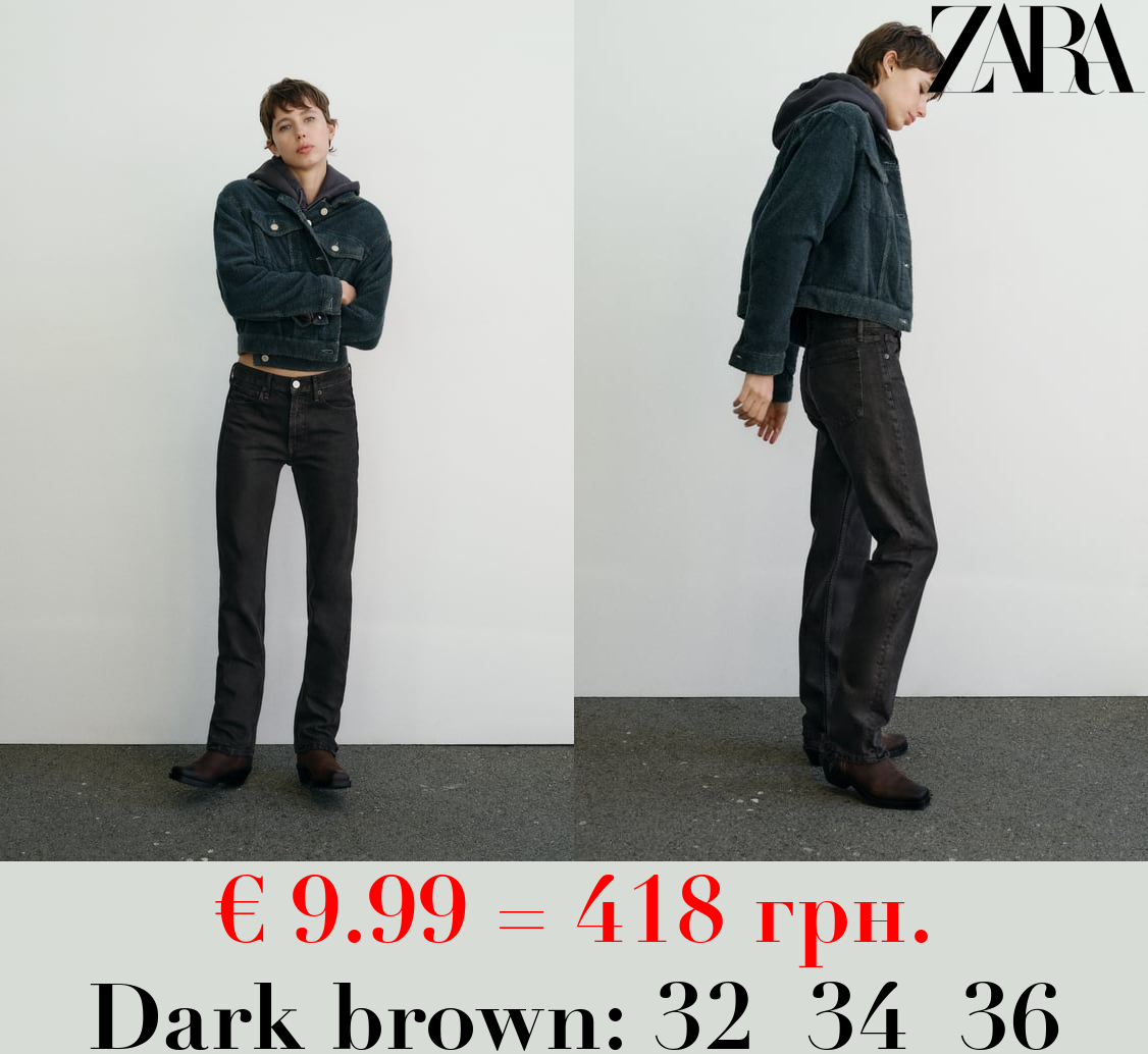 TRF STRAIGHT-LEG MID-RISE JEANS