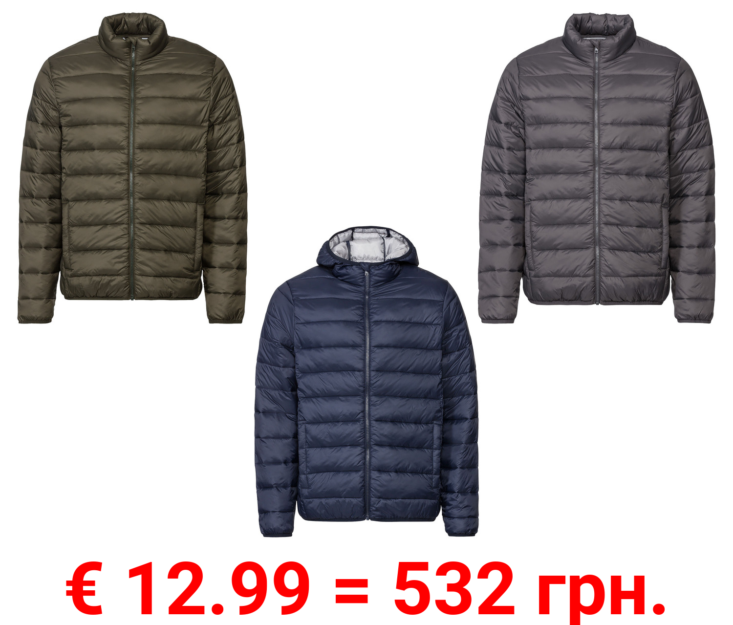 LIVERGY® Herren Steppjacke, windabweisend