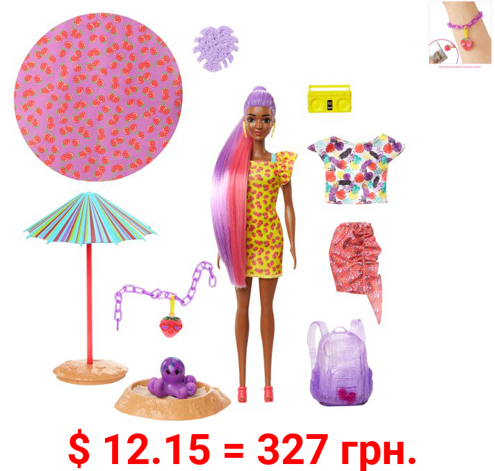 Barbie Color Reveal Foam! Doll, Strawberry Scent, 25 Surprises For Kids 3 Years & Older