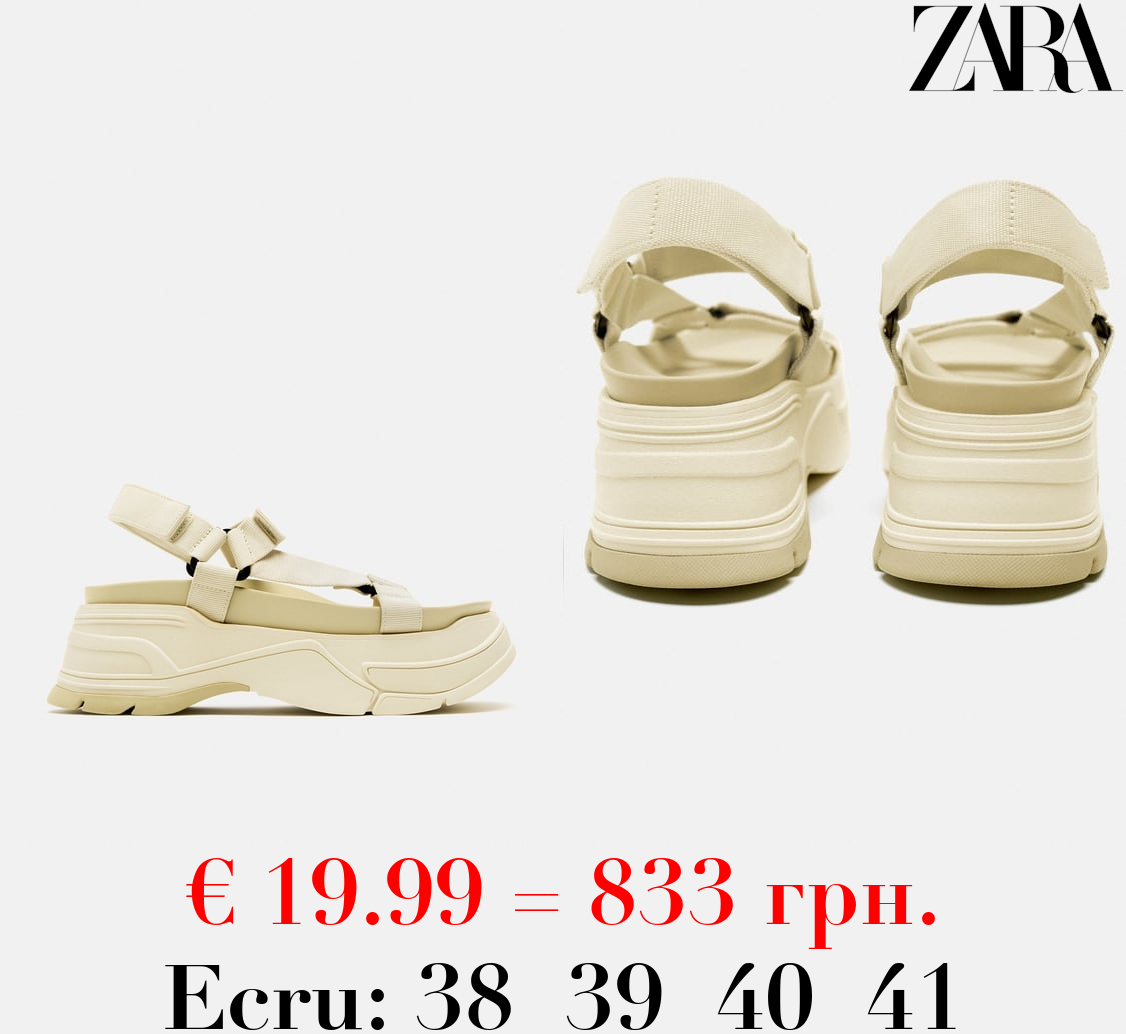 FLATFORM SPORTY SANDALS