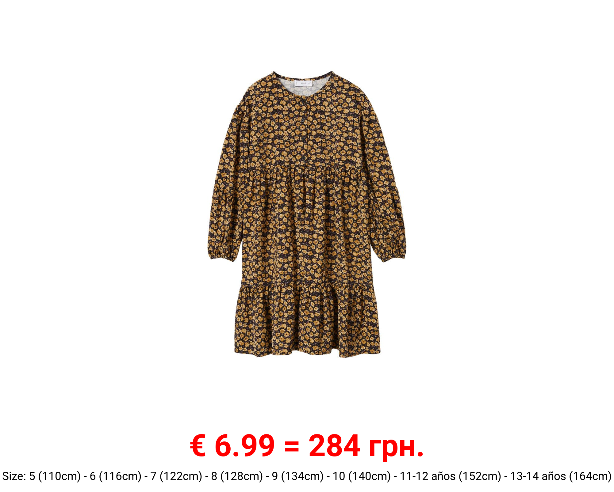 Vestido estampado flores