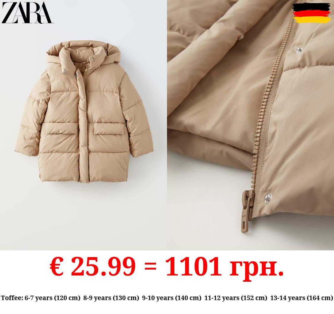 QUILTED COAT WITH FLAPS