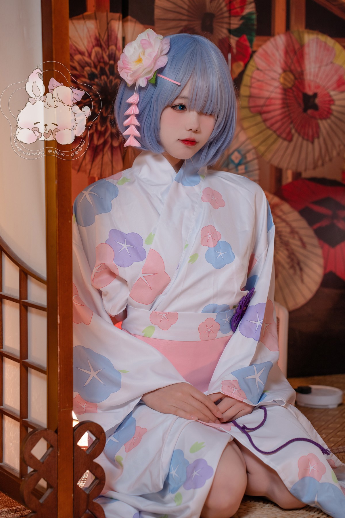 Cosplay 黏黏团子兔 蕾姆夏日祭 8