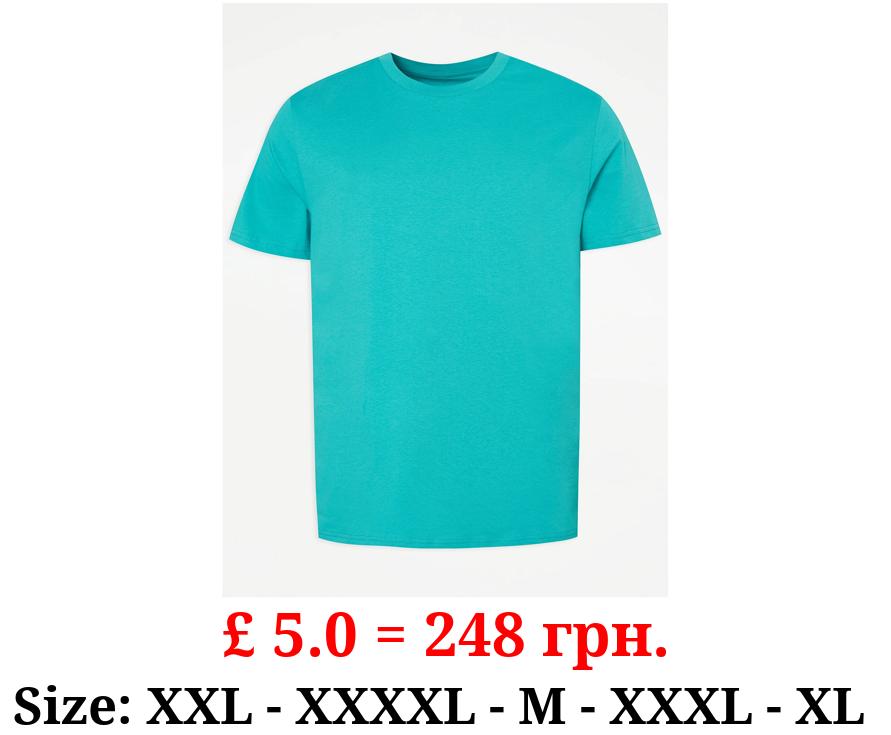 Turquoise Crew Neck T-Shirt