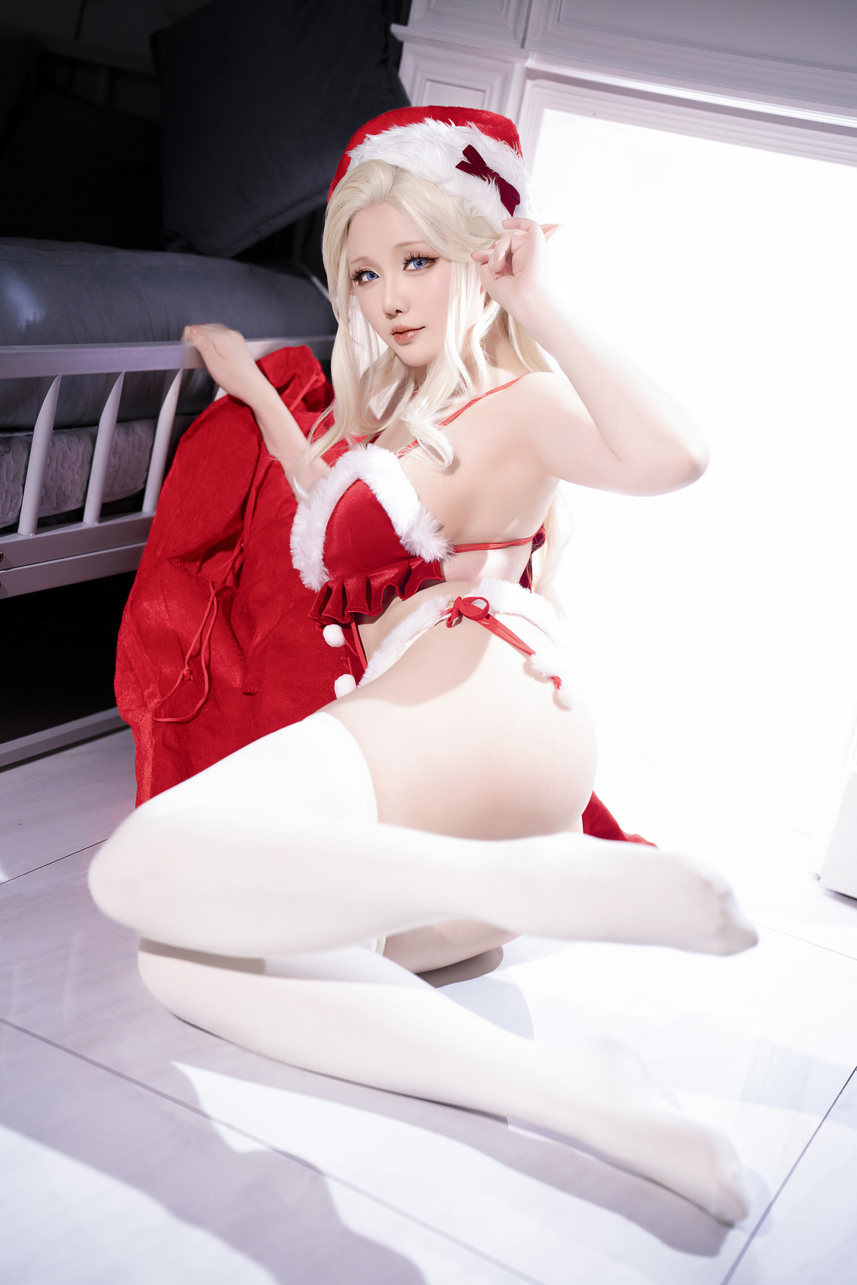 Cosplay 星之迟迟Hoshilily 圣诞精灵篇B 圣诞老人 Set.02 21