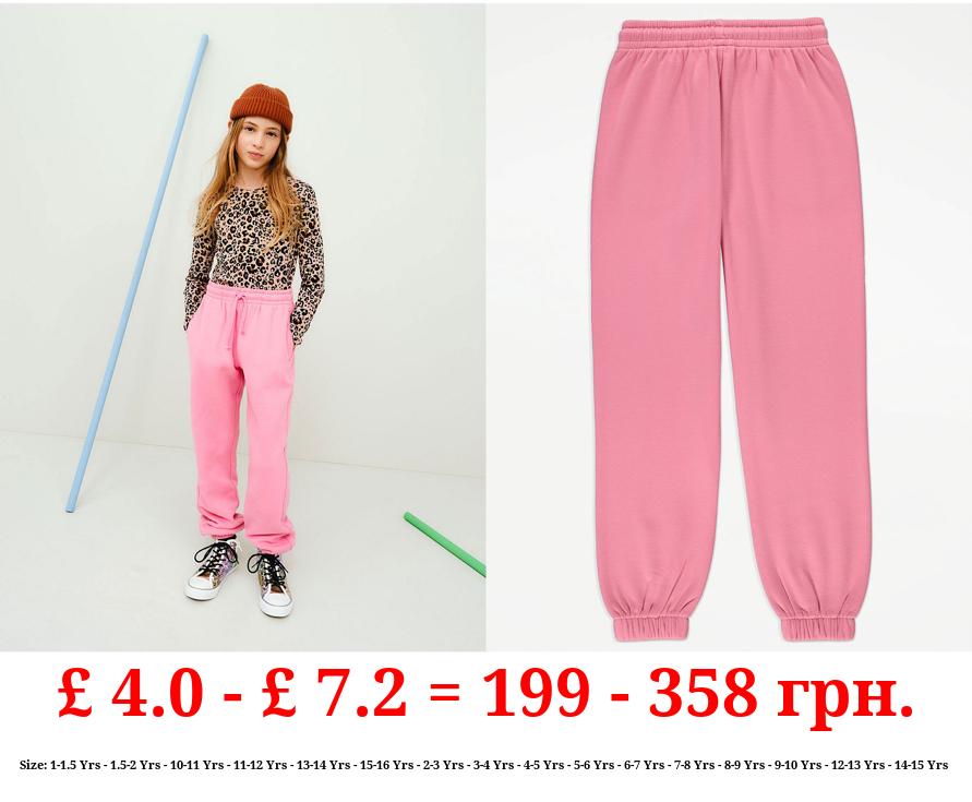 Pink Fleece Lined Joggers