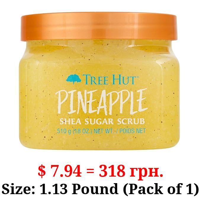 Tree Hut Pineapple Shea Sugar Exfoliating & Hydrating Body Scrub, 18 oz