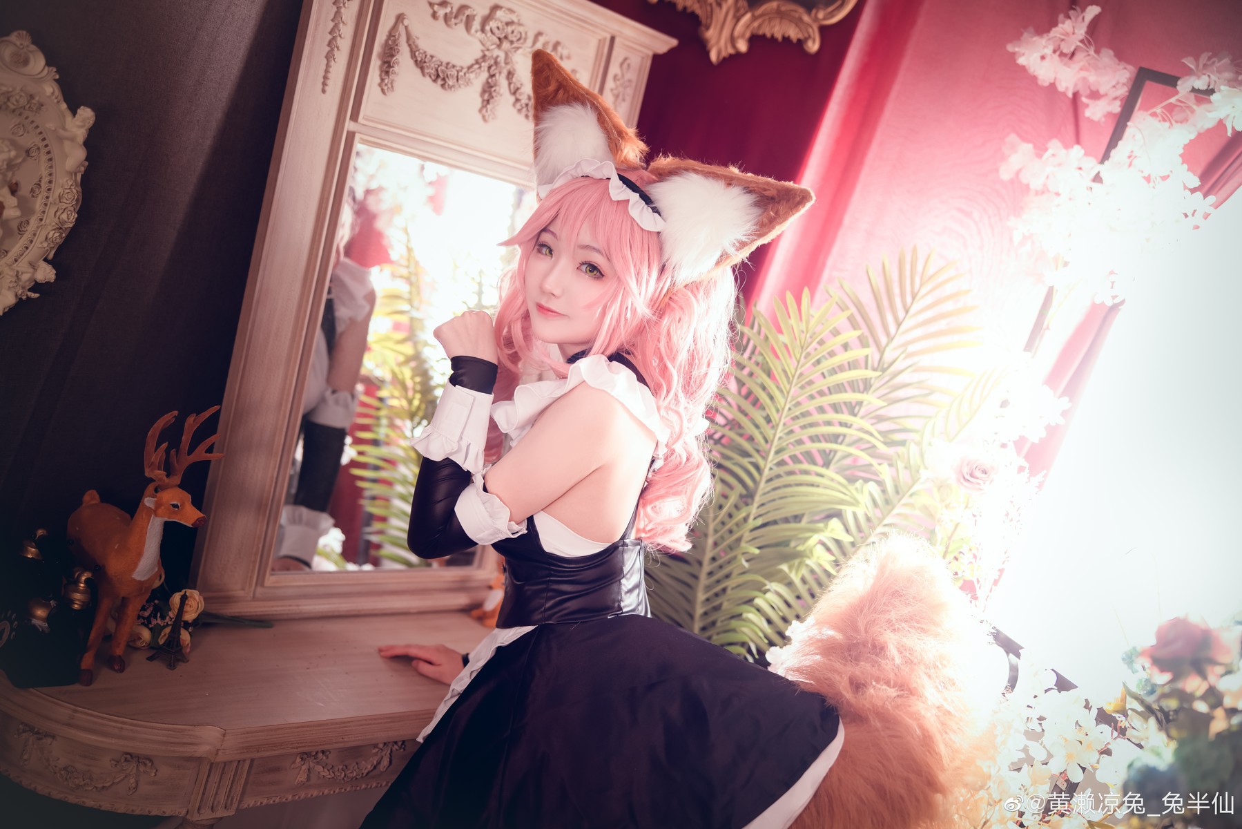 黄濑凉兔_兔半仙 Cosplay fate玉藻前女仆ver 8