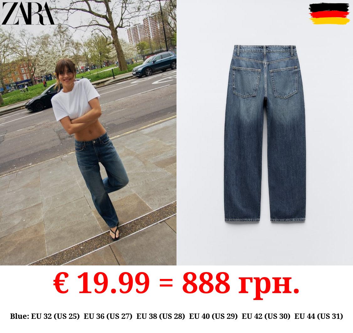 MID-RISE TAILORED BALLOON JEANS