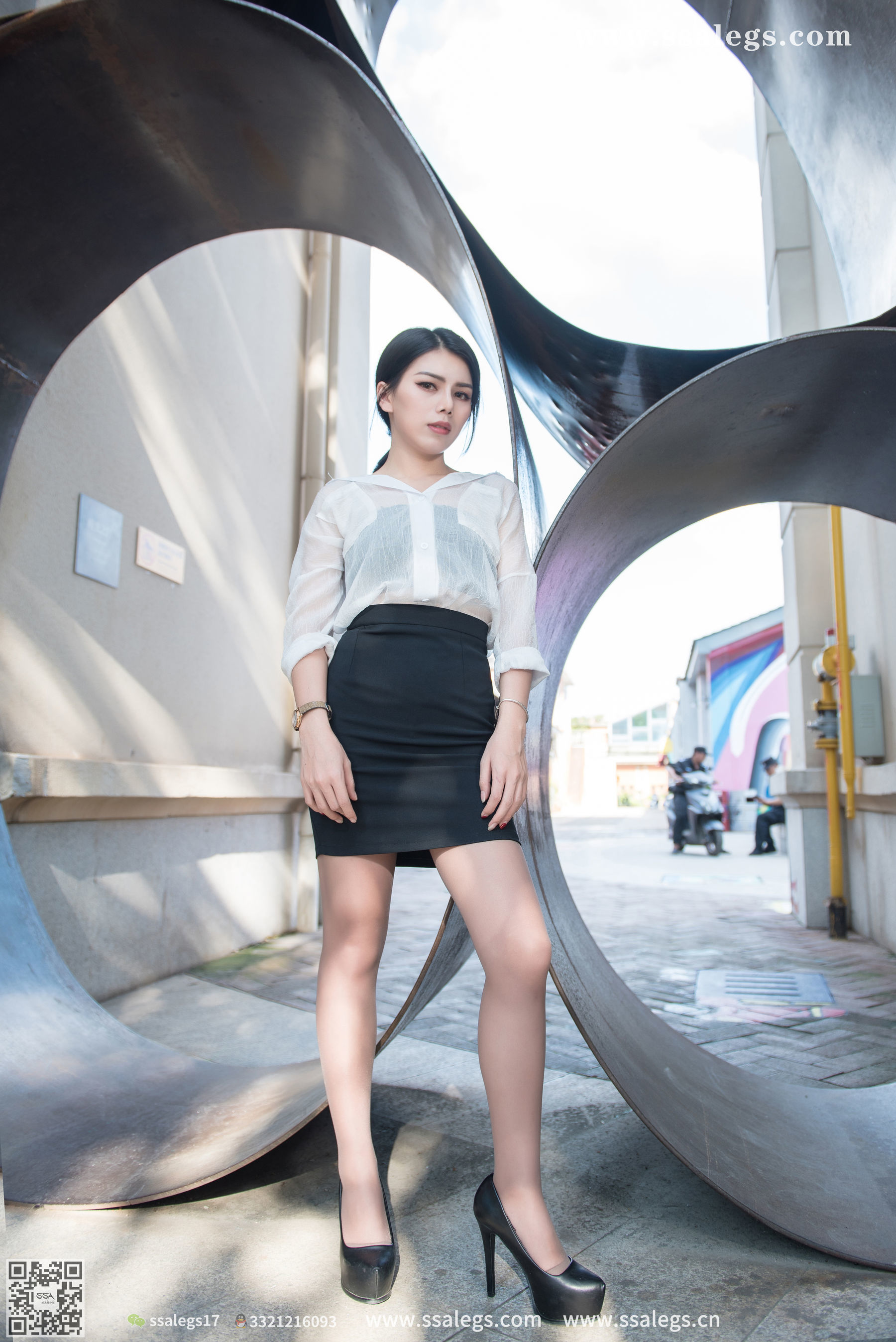[SSA丝社]超清写真_No.021_混血美女芷沫_浪漫咖啡色丝袜-写真图集共93P 1