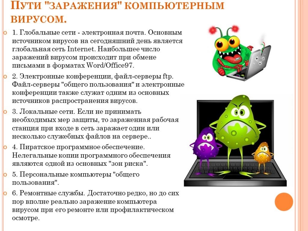 Вирус на компьютере. Действия при обнаружении вируса. Зараженная программа. Программа для заражения вирусами. Компьютерные антивирусные программы.