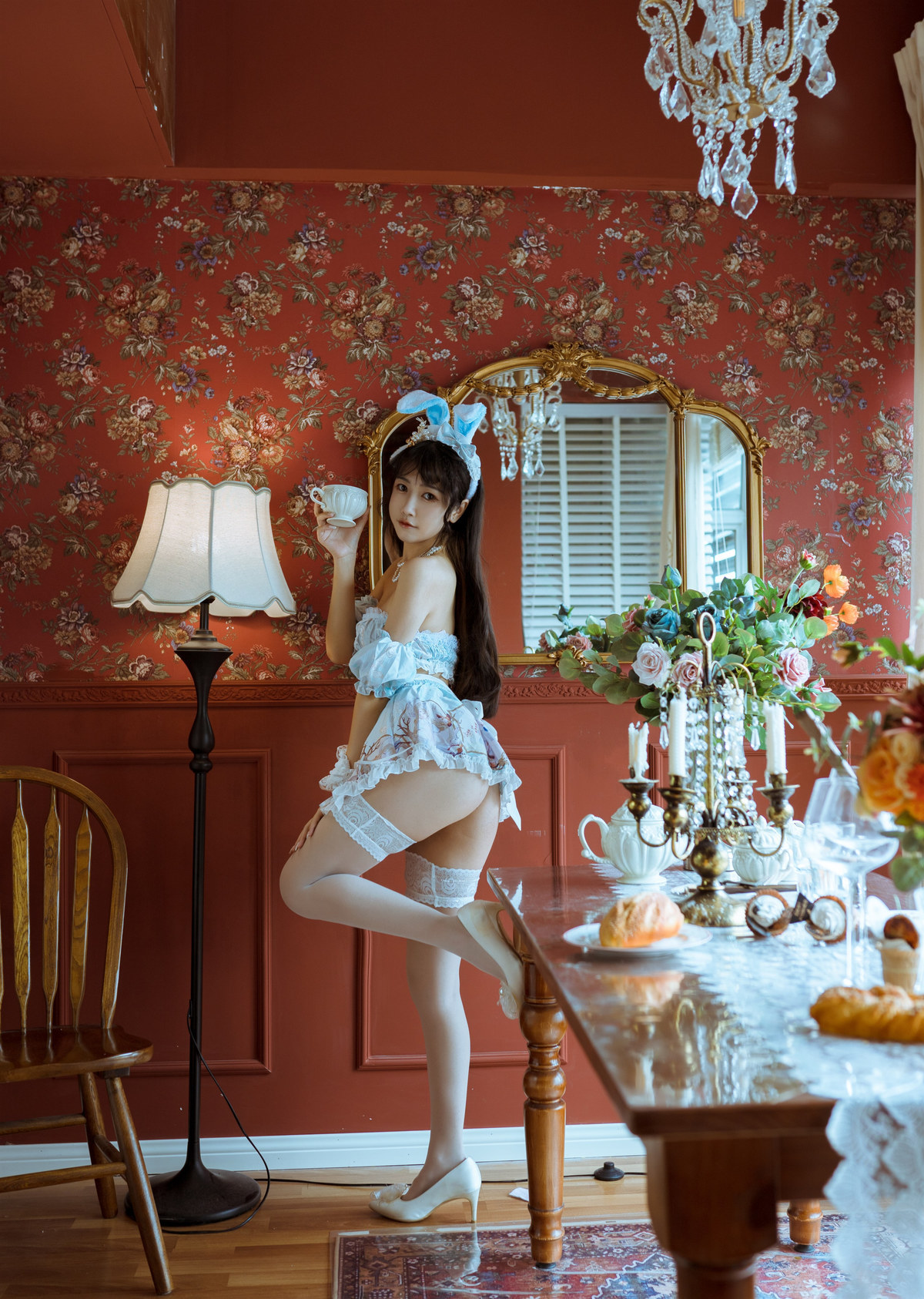 不呆猫 Cosplay 兔子女友 7