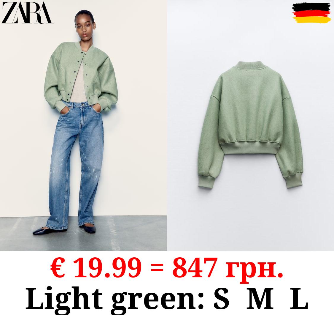 SOFT CROPPED BOMBER JACKET