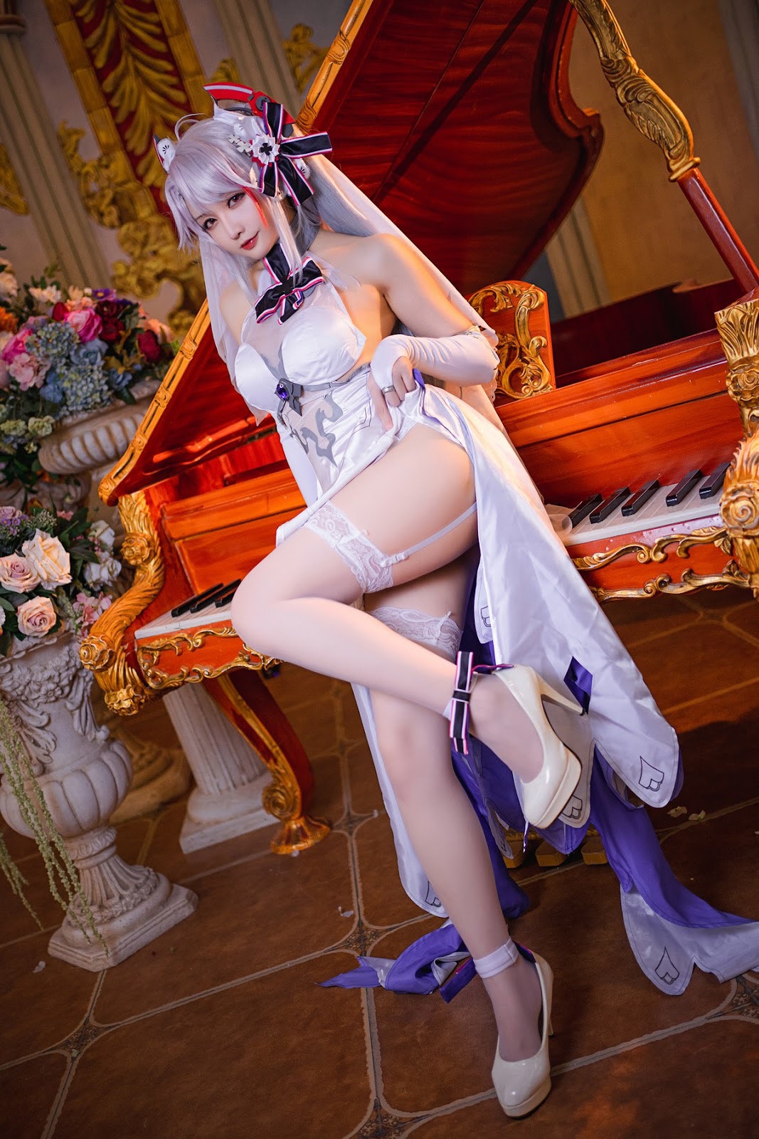 Cosplay 星之迟迟Hoshilily 秘密花园 欧根婚纱 13