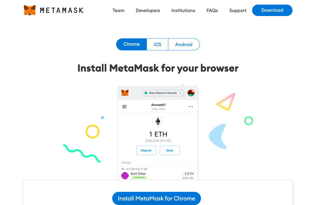 Официальный сайт Metamask.