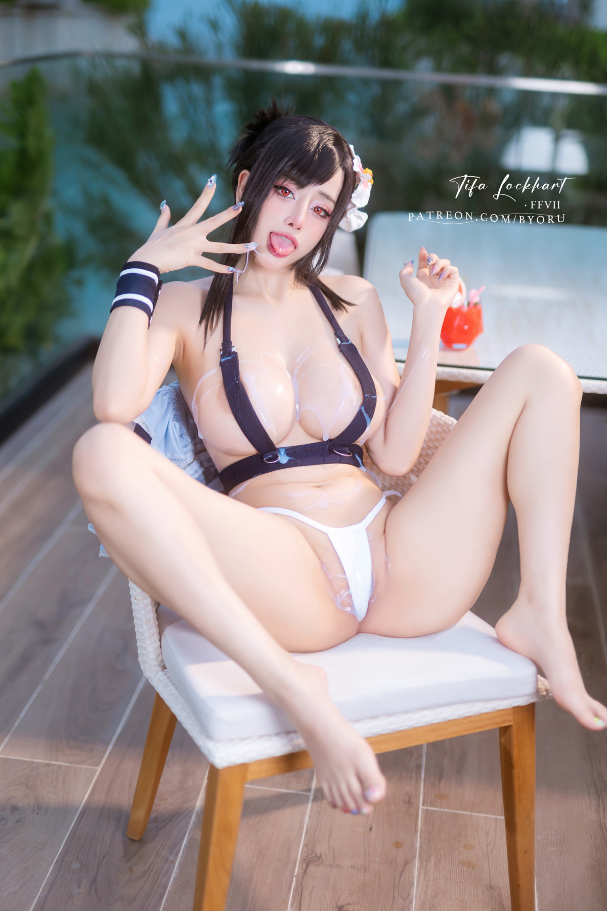Cosplay 日本性感萝莉Byoru Tifa FF7r Bikini 28