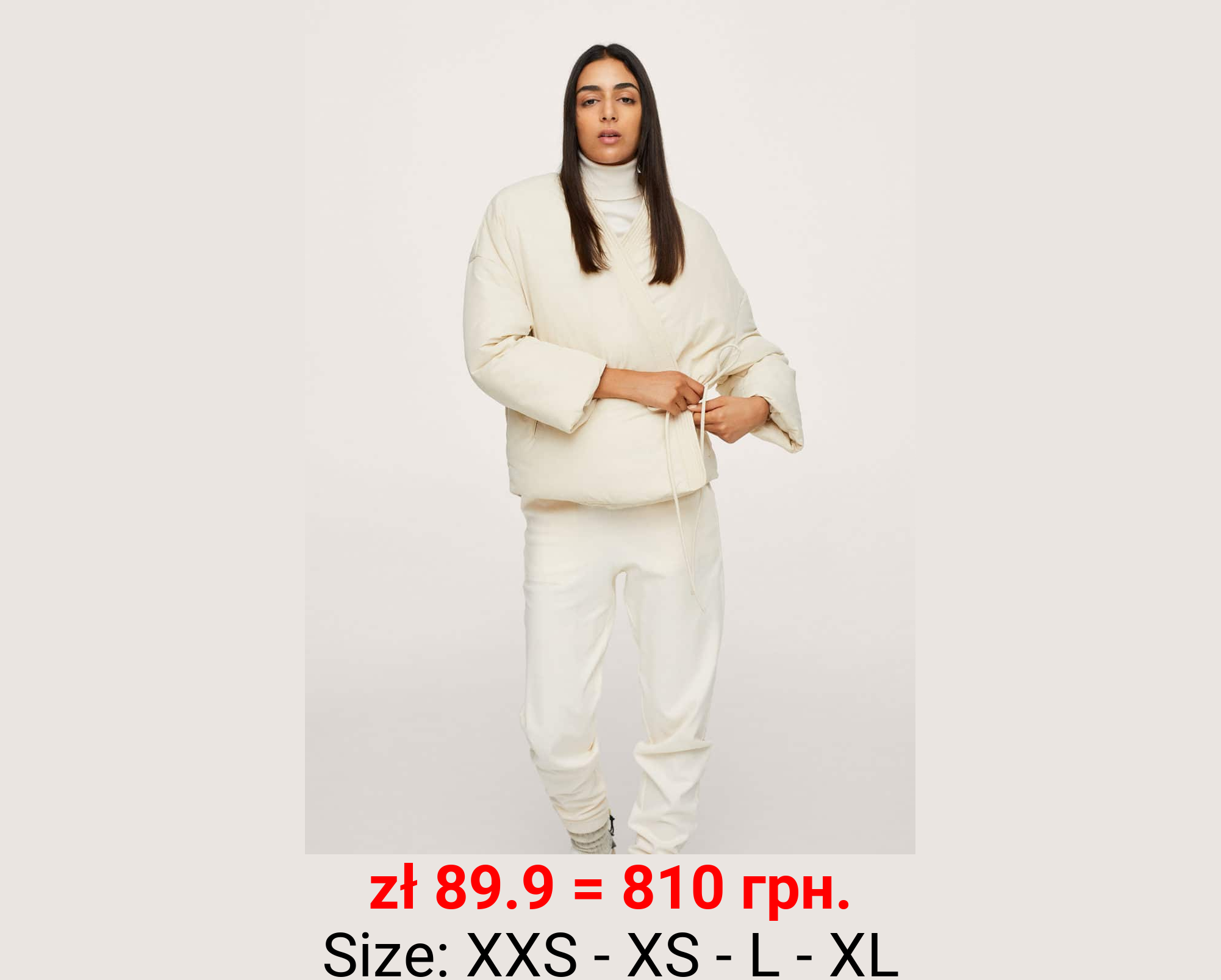 Anorak acolchado cruzado