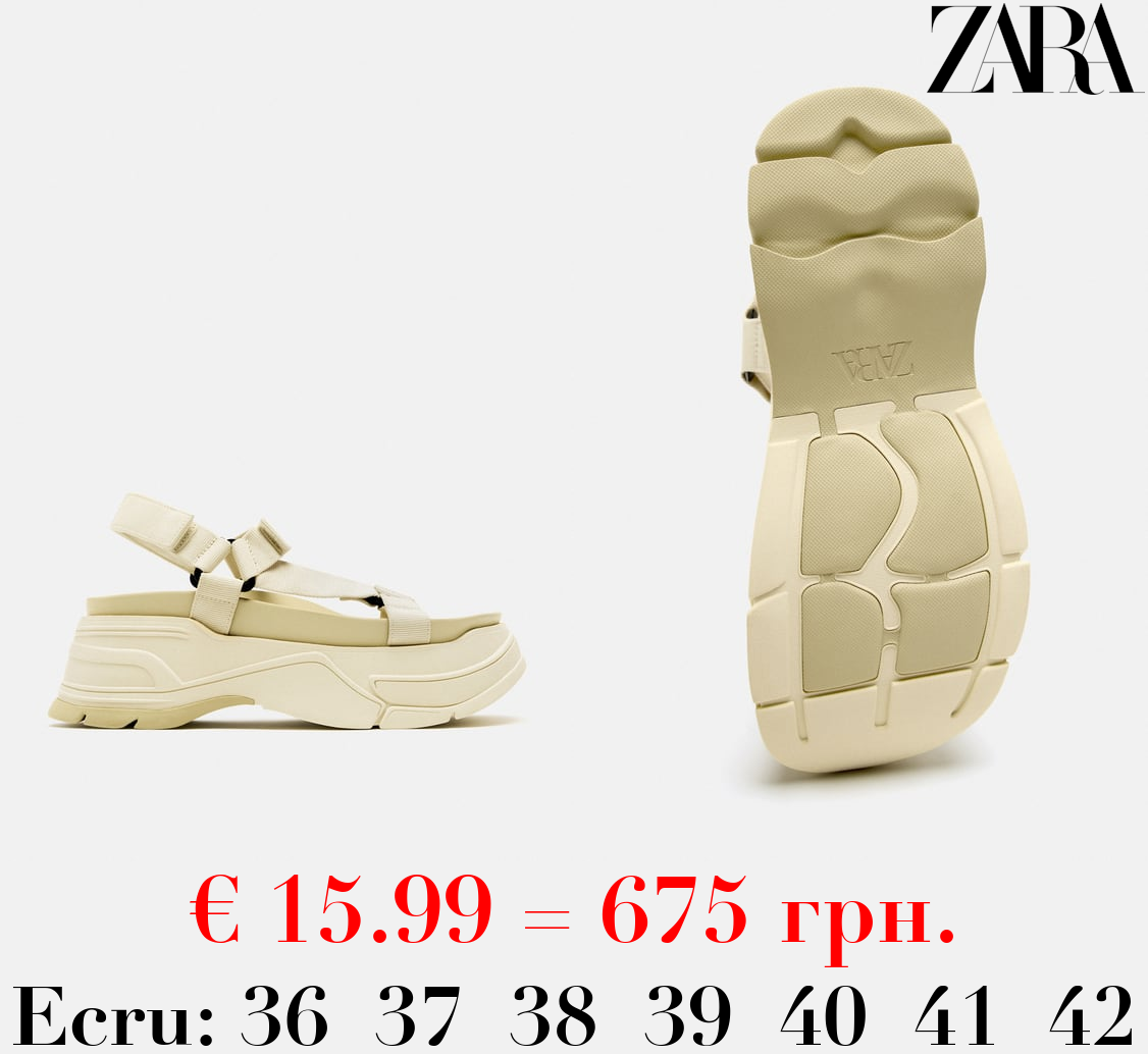 FLATFORM SPORTY SANDALS