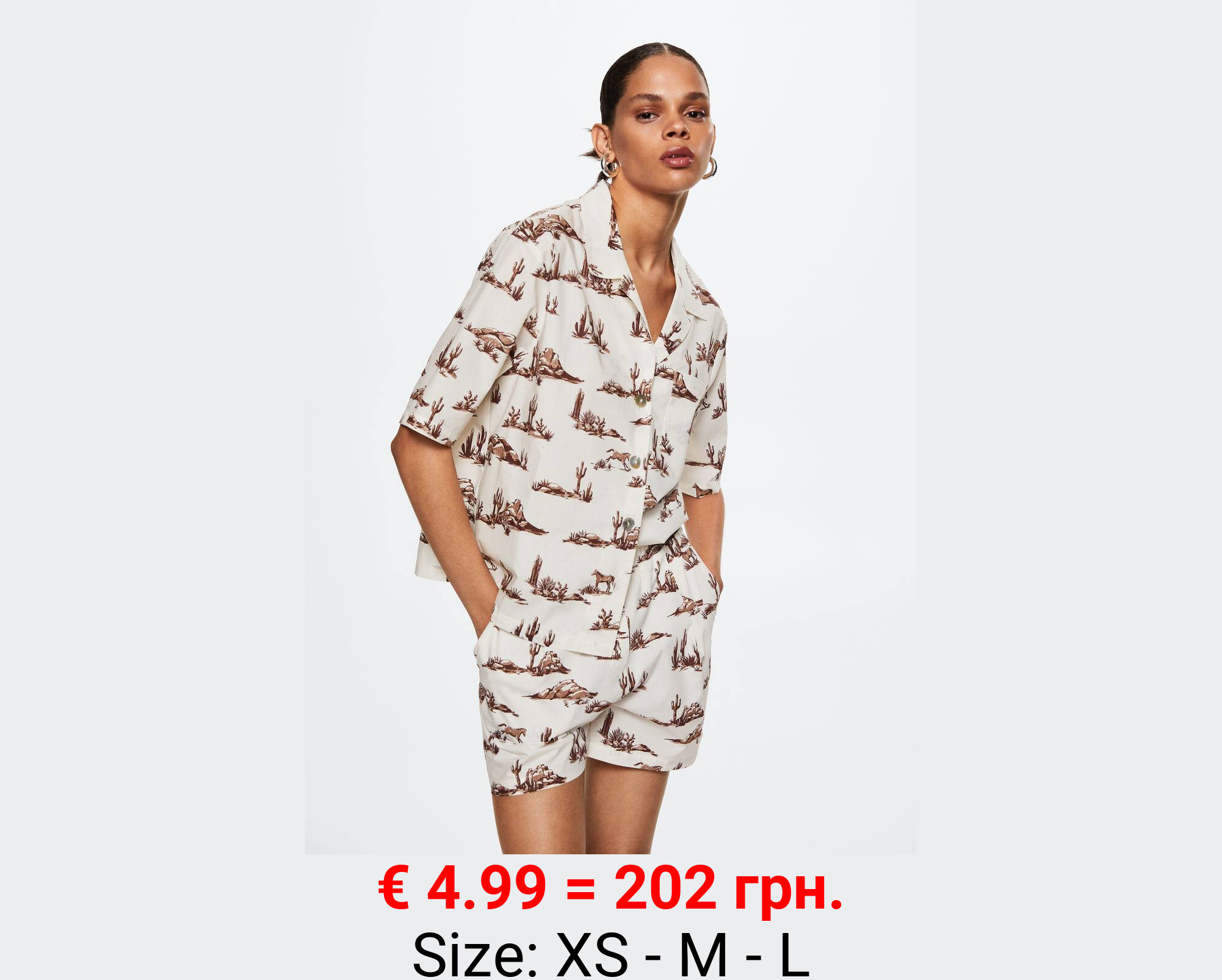 Short algodón estampado