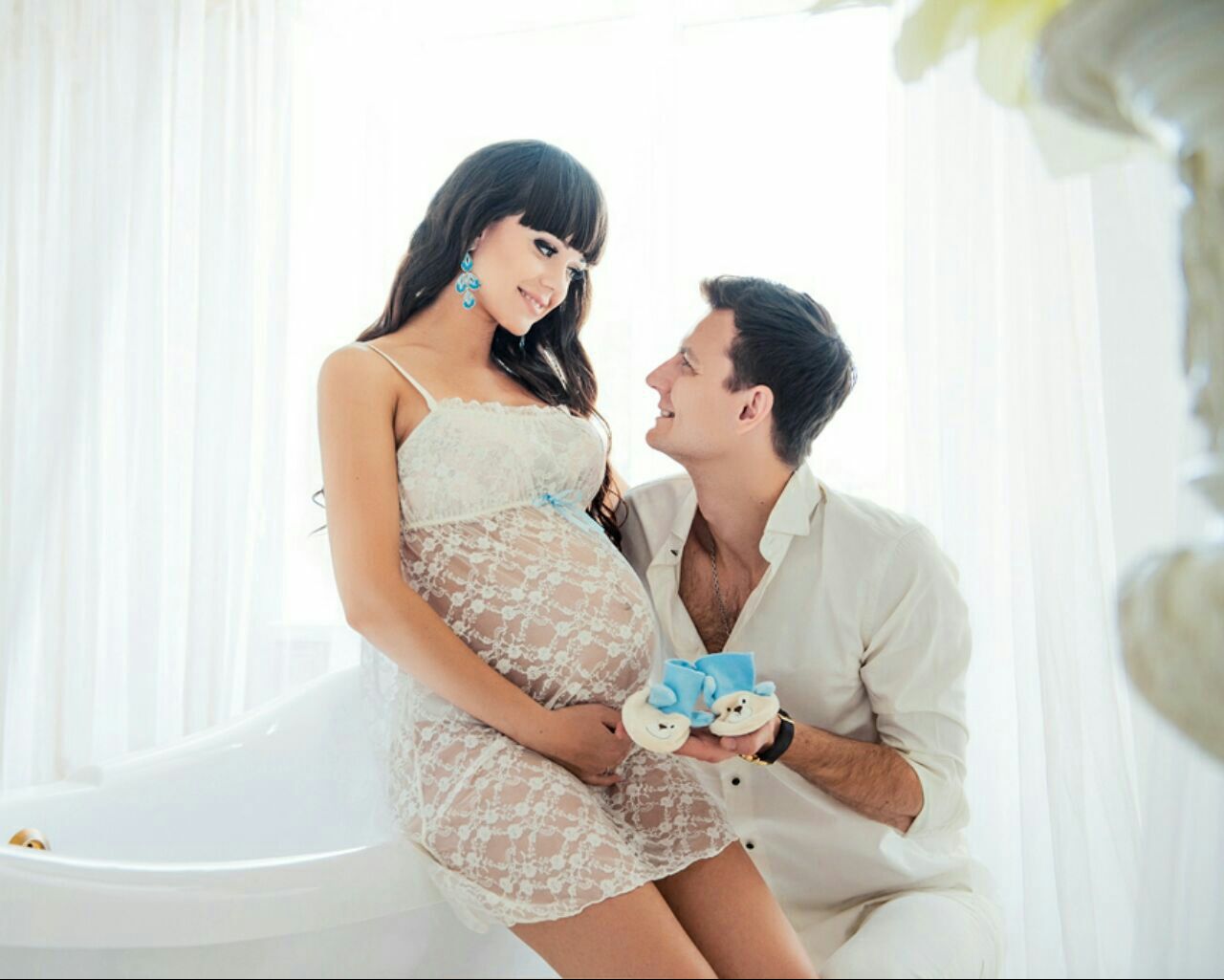 Красивые фото беременных девушек с мужем