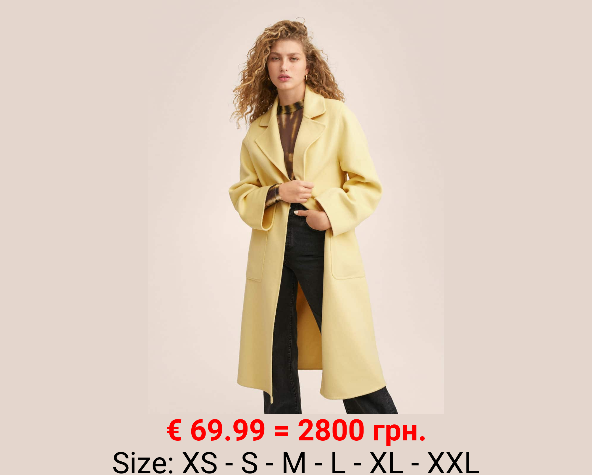 Abrigo handmade cinturón