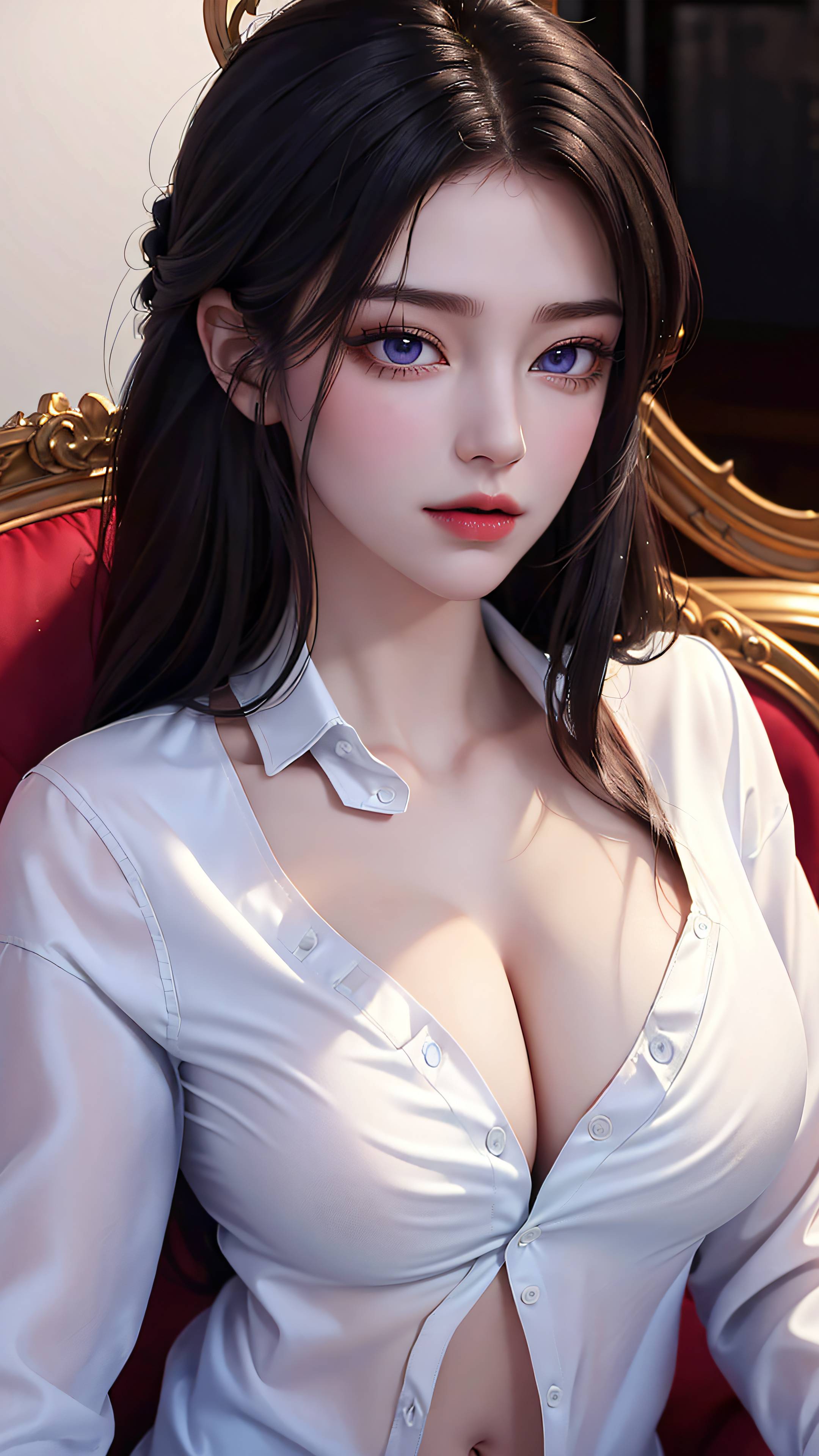 图片[3]-完美世界-月婵 白色衬衫-六色网