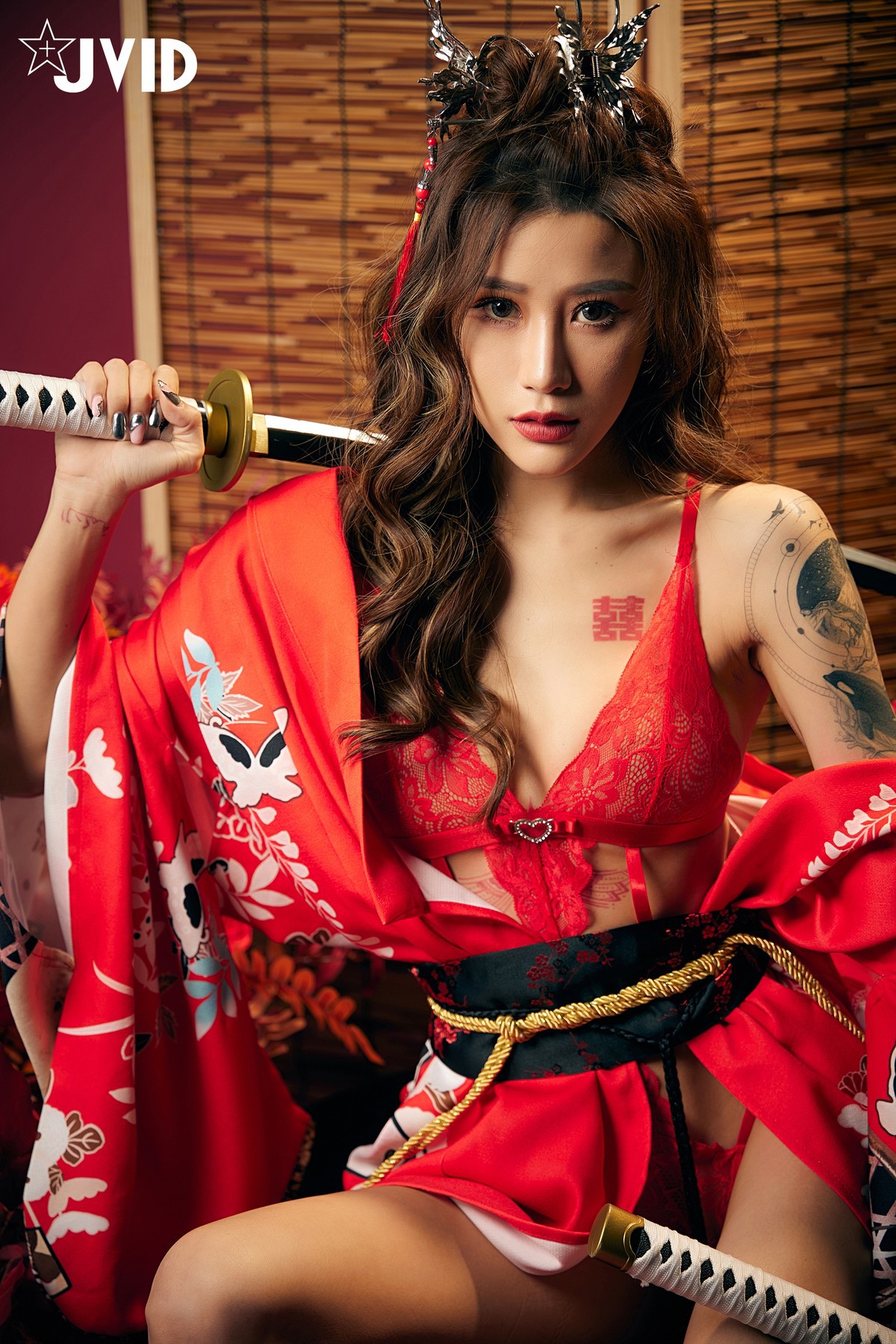 JVID精品 聖上寵幸首選～傾國傾城囍媚娘 婀娜多姿 酥胸外露 Set.01 5