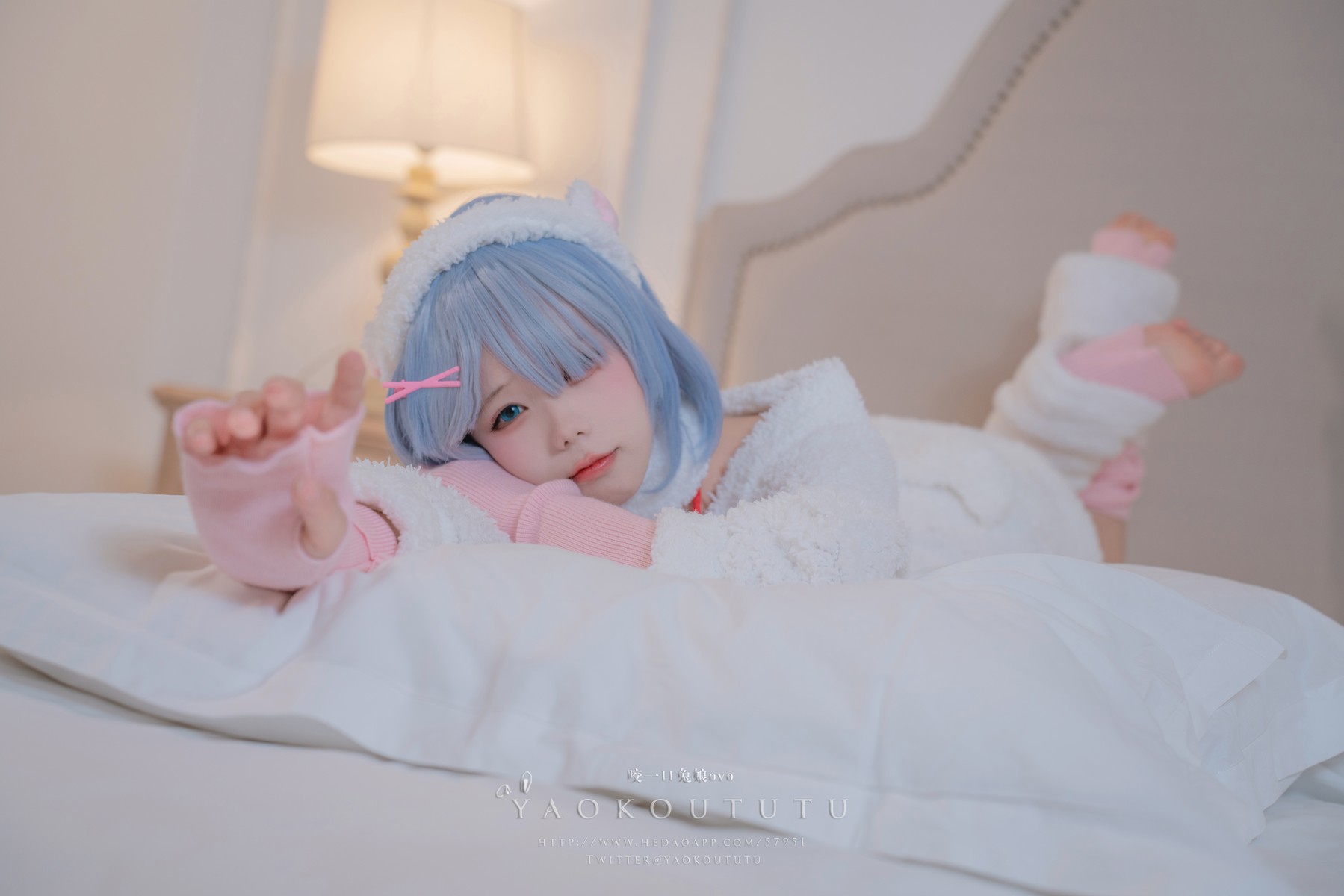 Cosplay 黏黏团子兔 T3特典 蕾姆咩咩 19