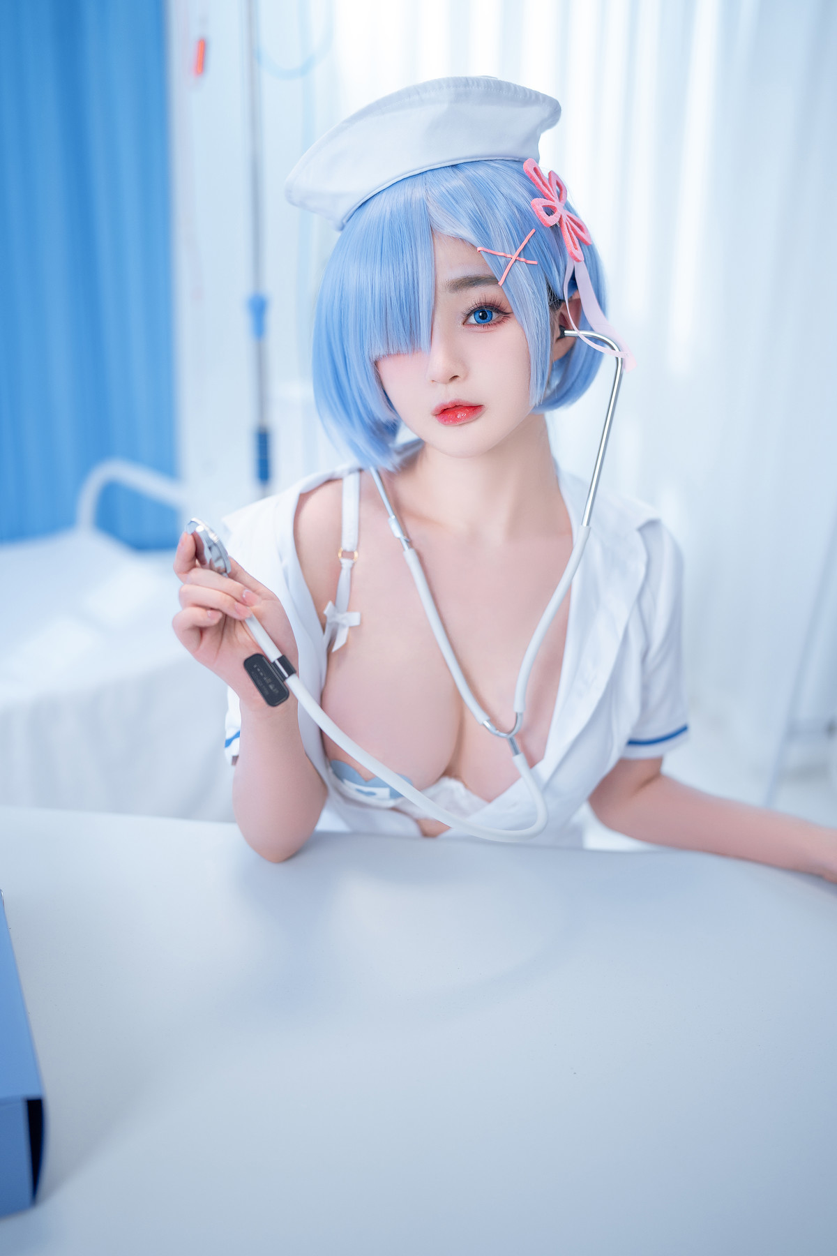 桜井宁宁 Cosplay 雷姆护士 Nurse Rem 19
